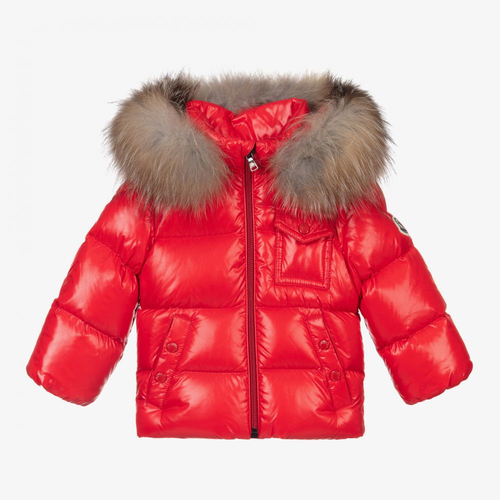 Baby Boys Girls Red K2 Padded Down Jacket