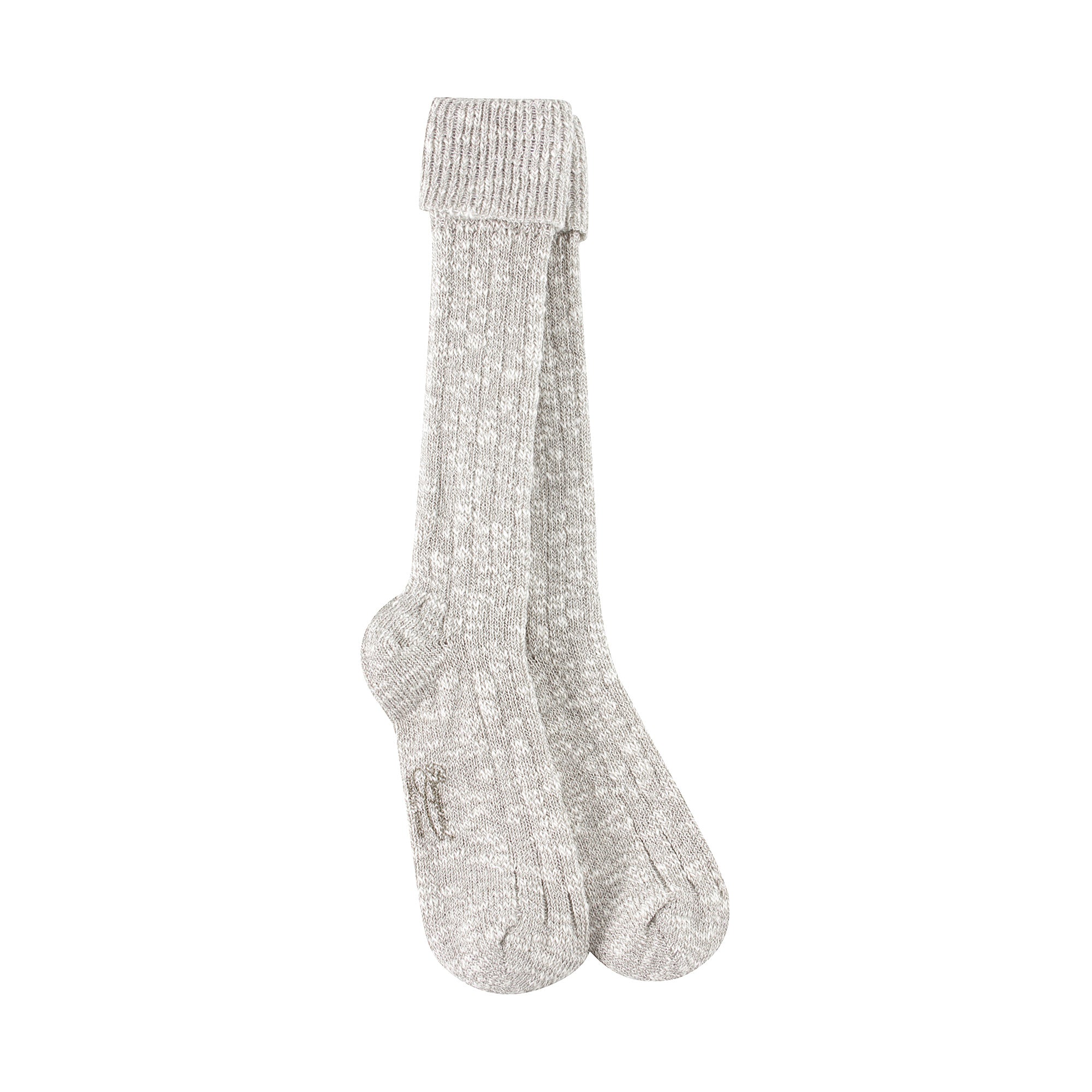 Girls Light Grey Cotton Socks