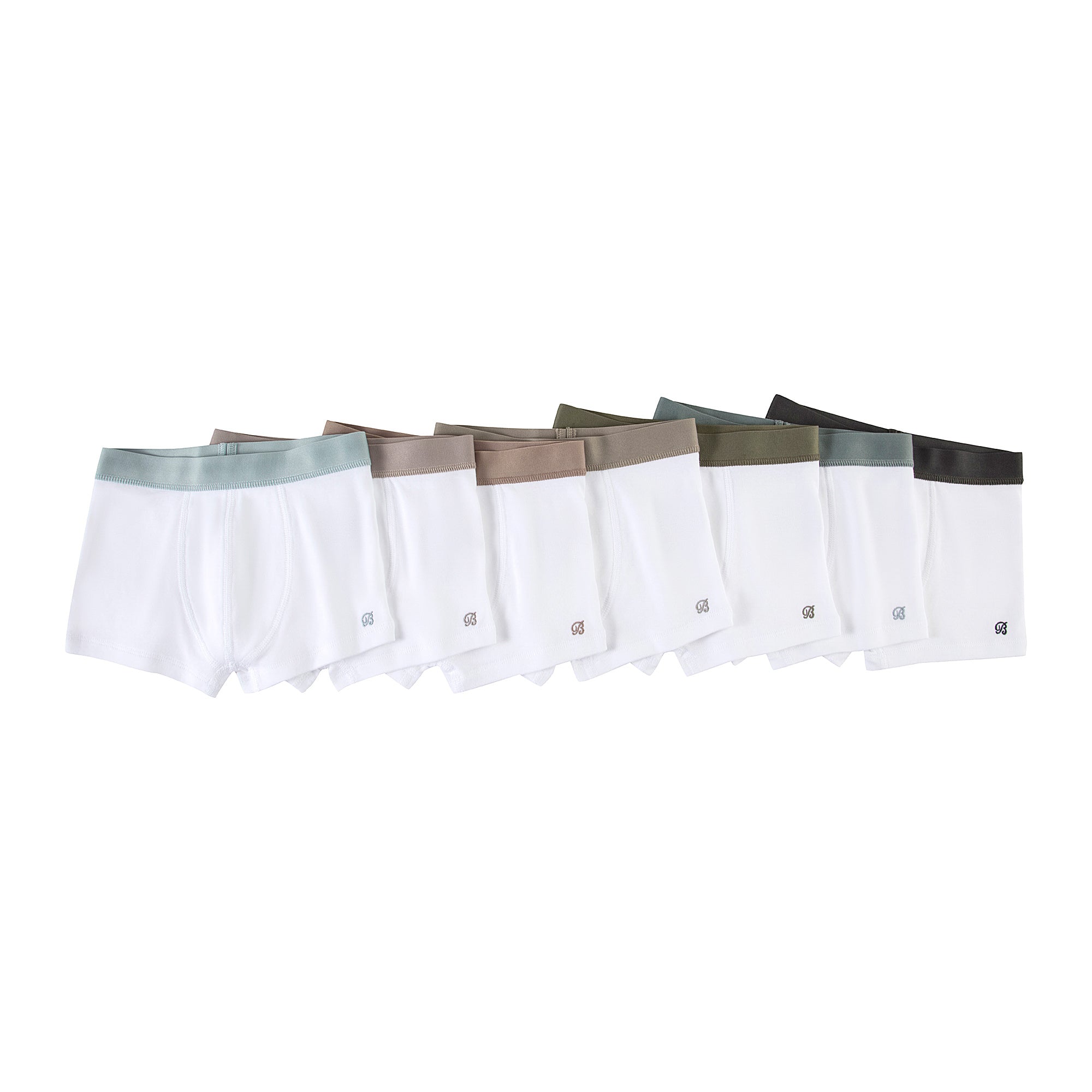 Boys White Cotton Underwear Set(7 Pack)