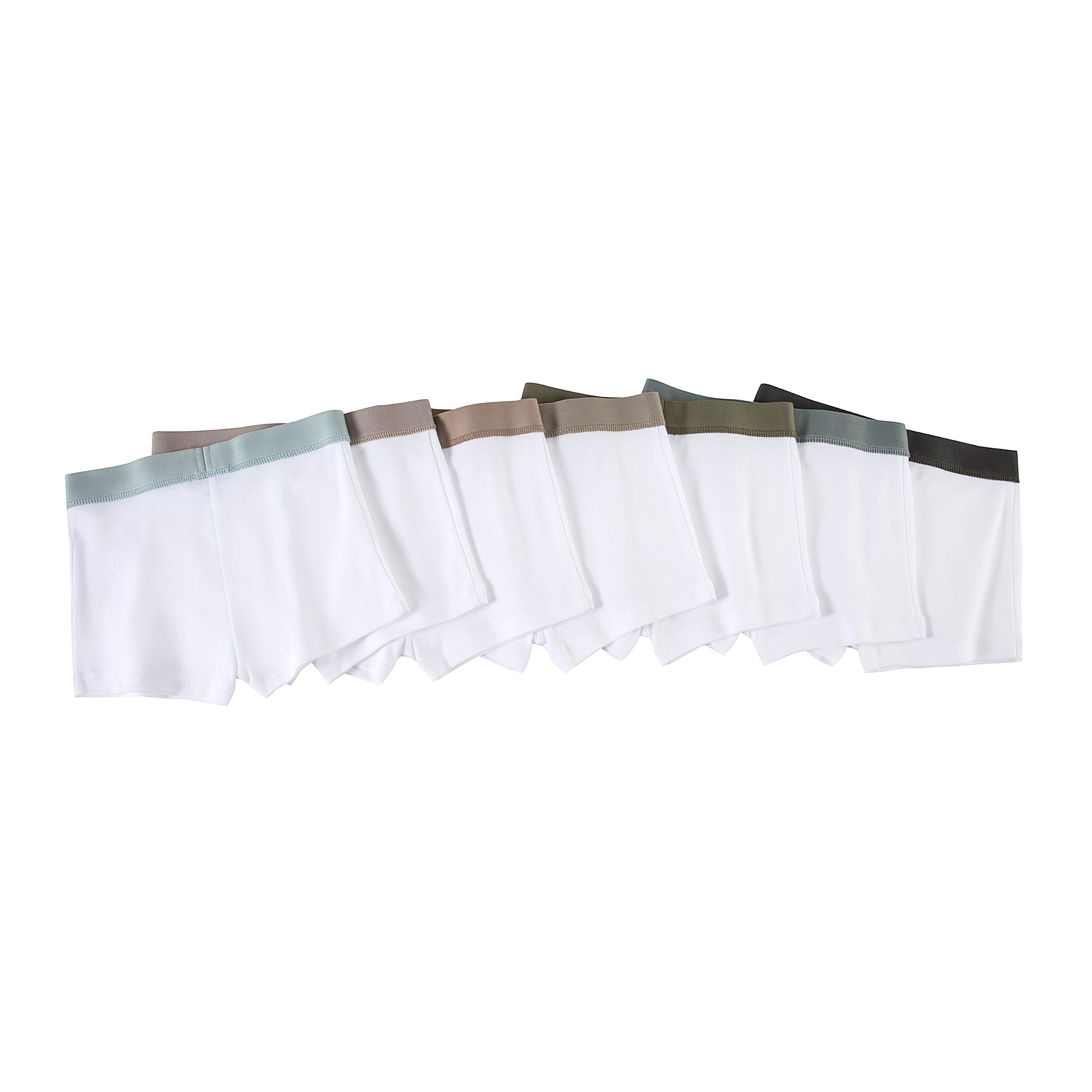 Boys White Cotton Underwear Set(7 Pack)