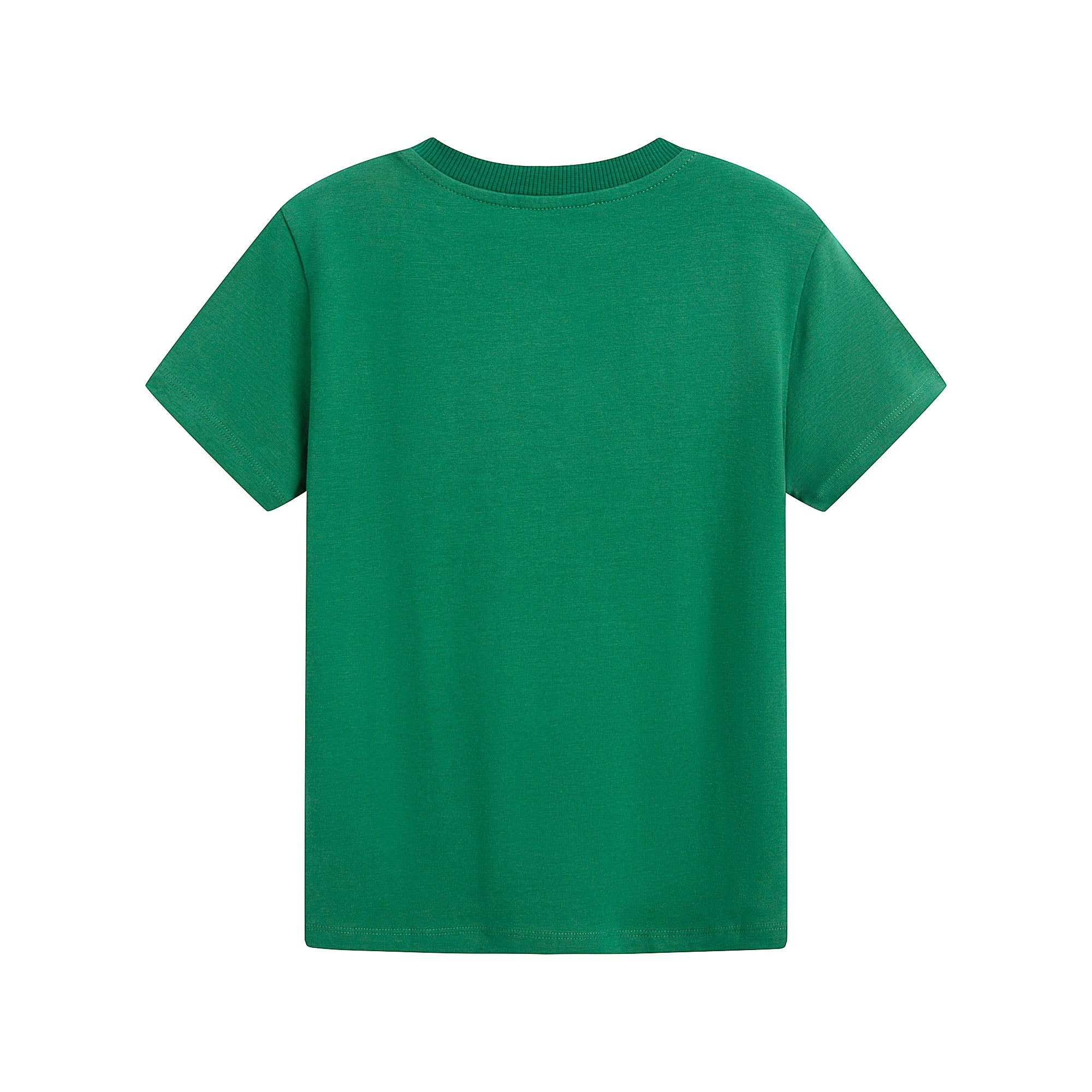 Boys & Girls Green Logo Cotton T-Shirt