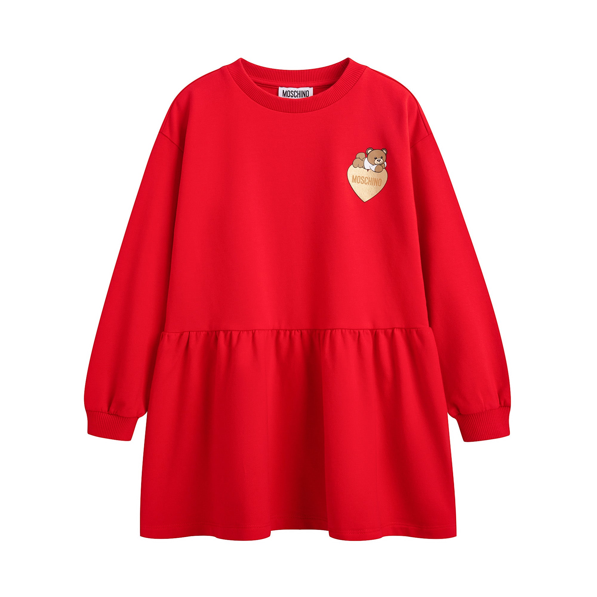 Girls Red Cotton Dress