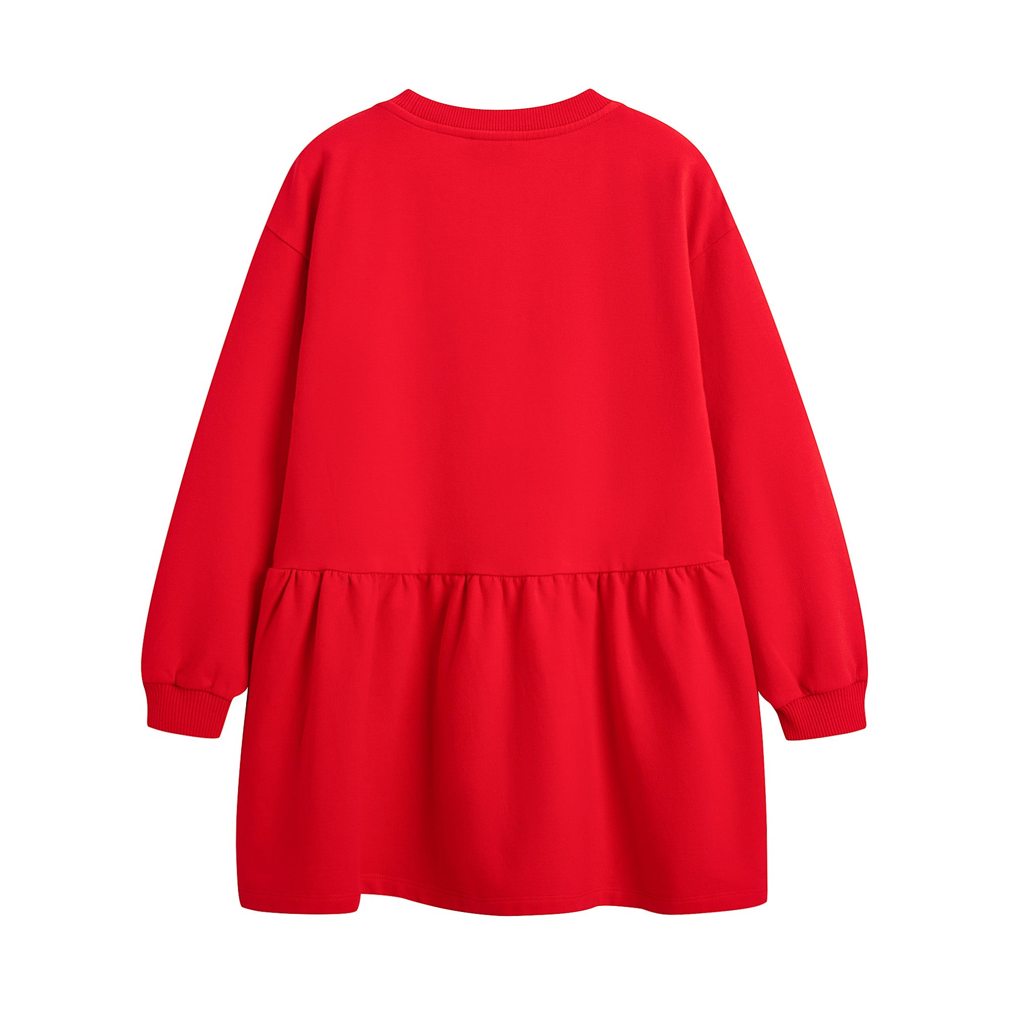 Girls Red Cotton Dress