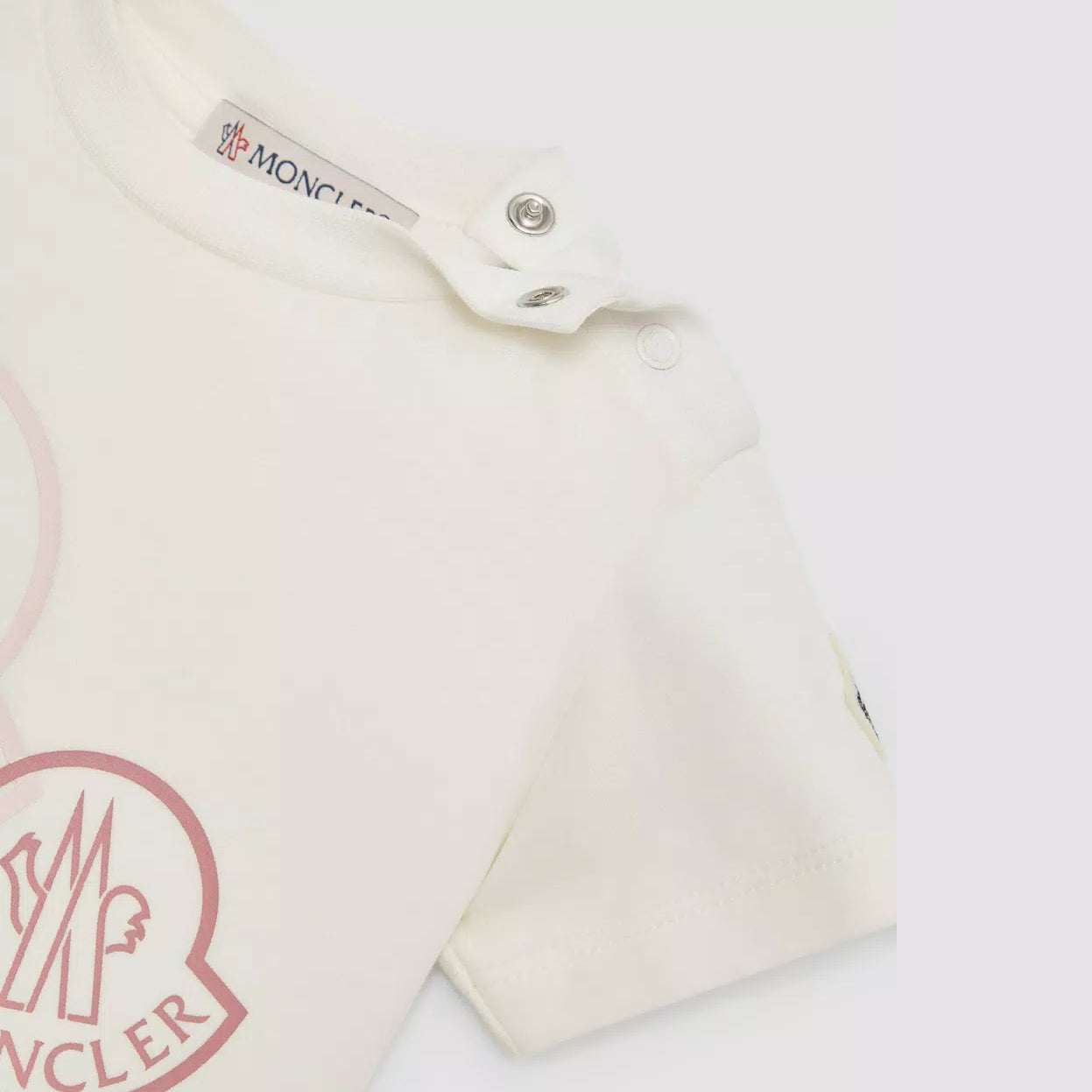 Baby Girls White Logo Cotton T-Shirt