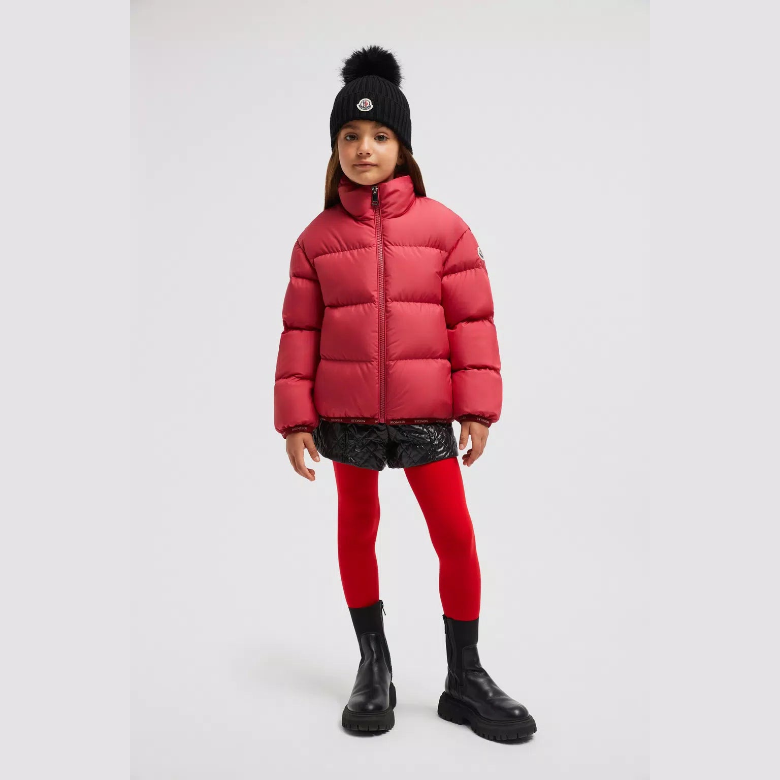 Girls Red "ABBADIA" Padded Down Jacket