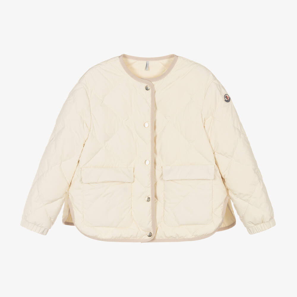 Girls Ivory "URSELLA" Padded Down Jacket