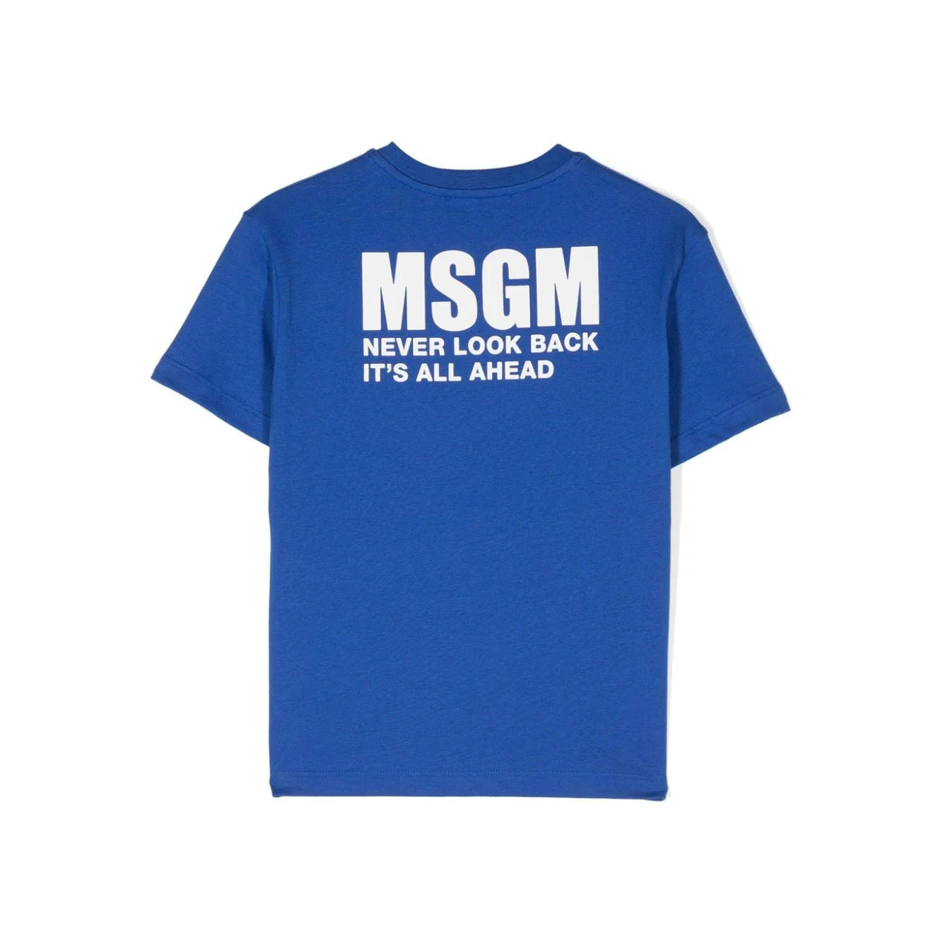 Boys & Girls Blue Logo Cotton T-Shirt