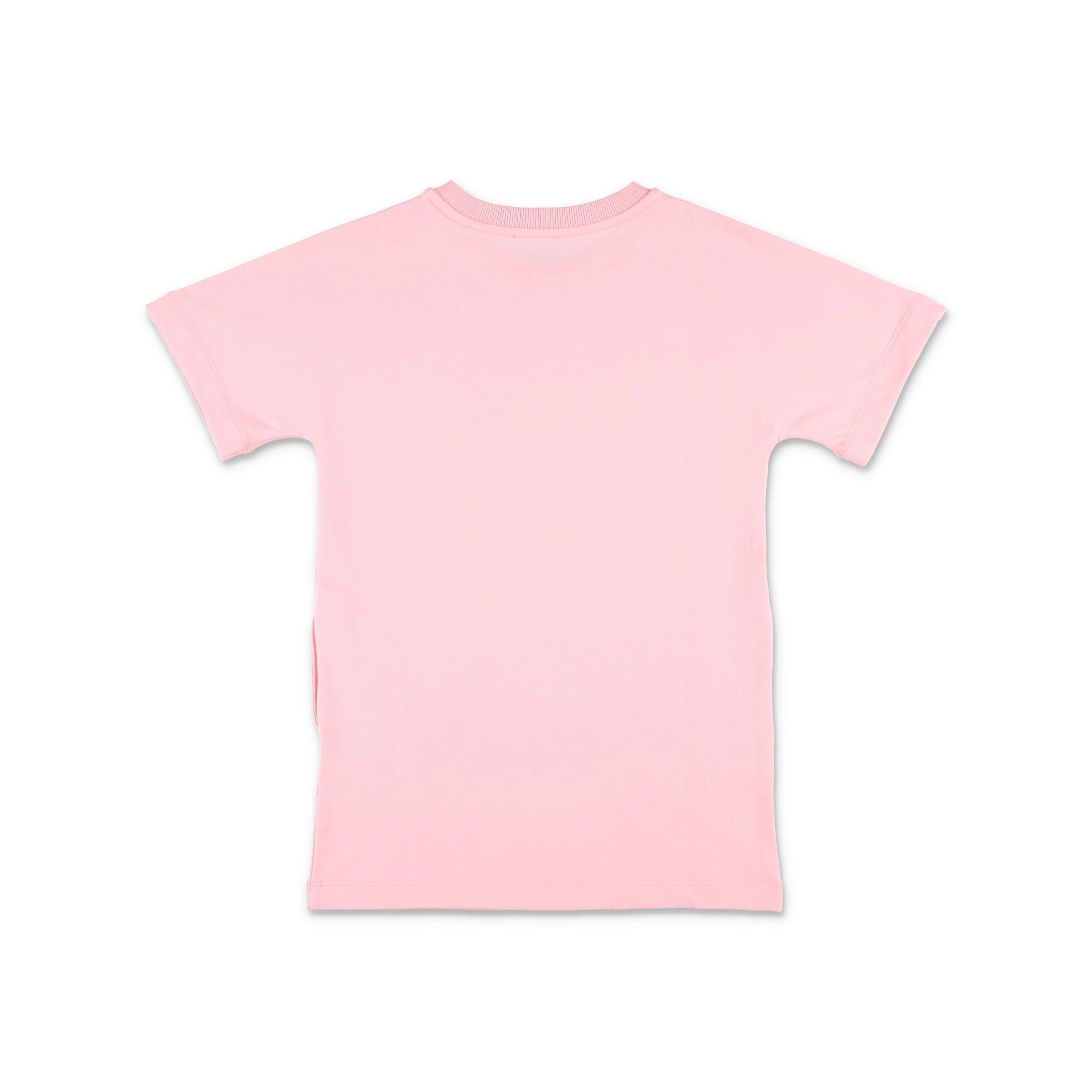 Girls Pink Logo Cotton Dress