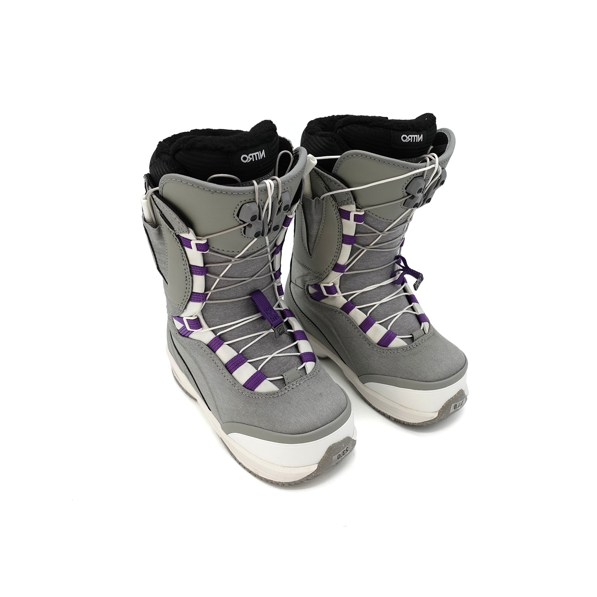 Girls Grey "FAINT" Snow Shoes