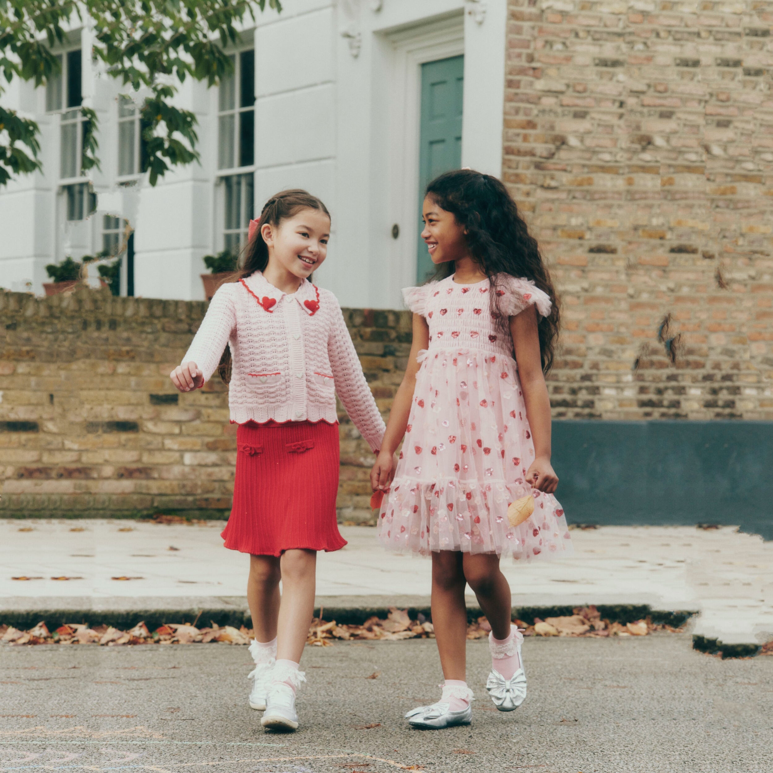 Girls Pink Sequin Tulle Dress