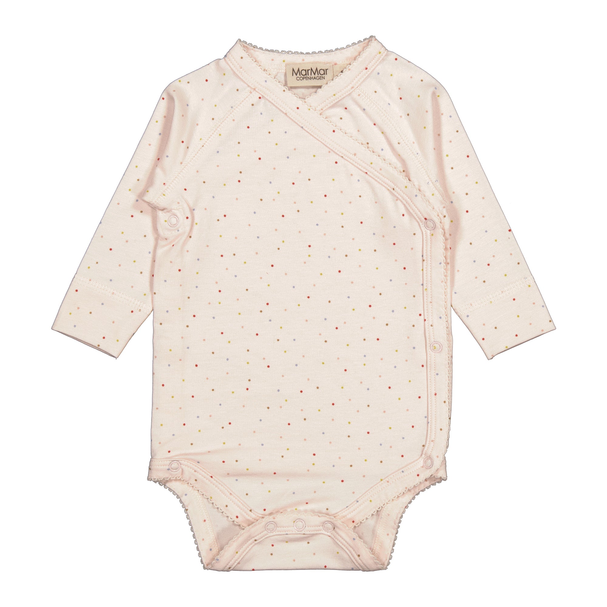 Baby Boys & Girls Beige Dots Babysuit