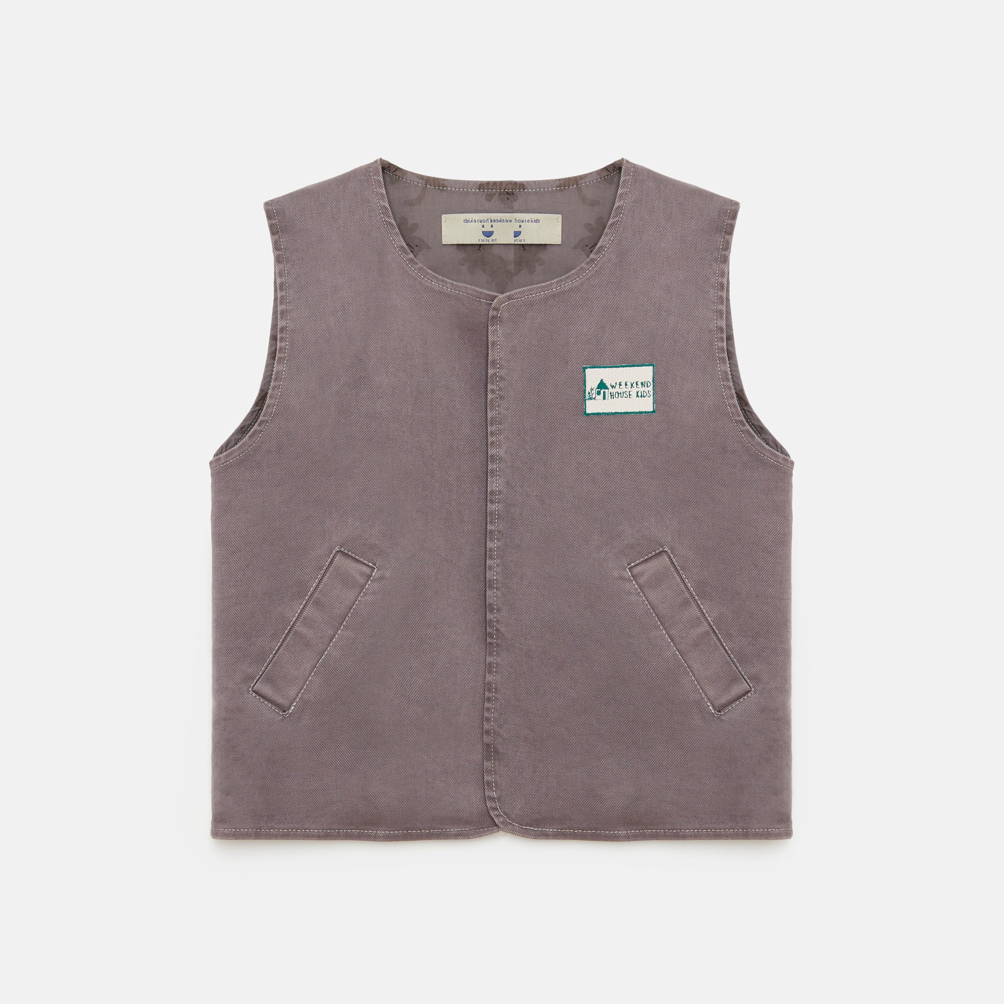 Boys & Girls Brown Cotton Gilet