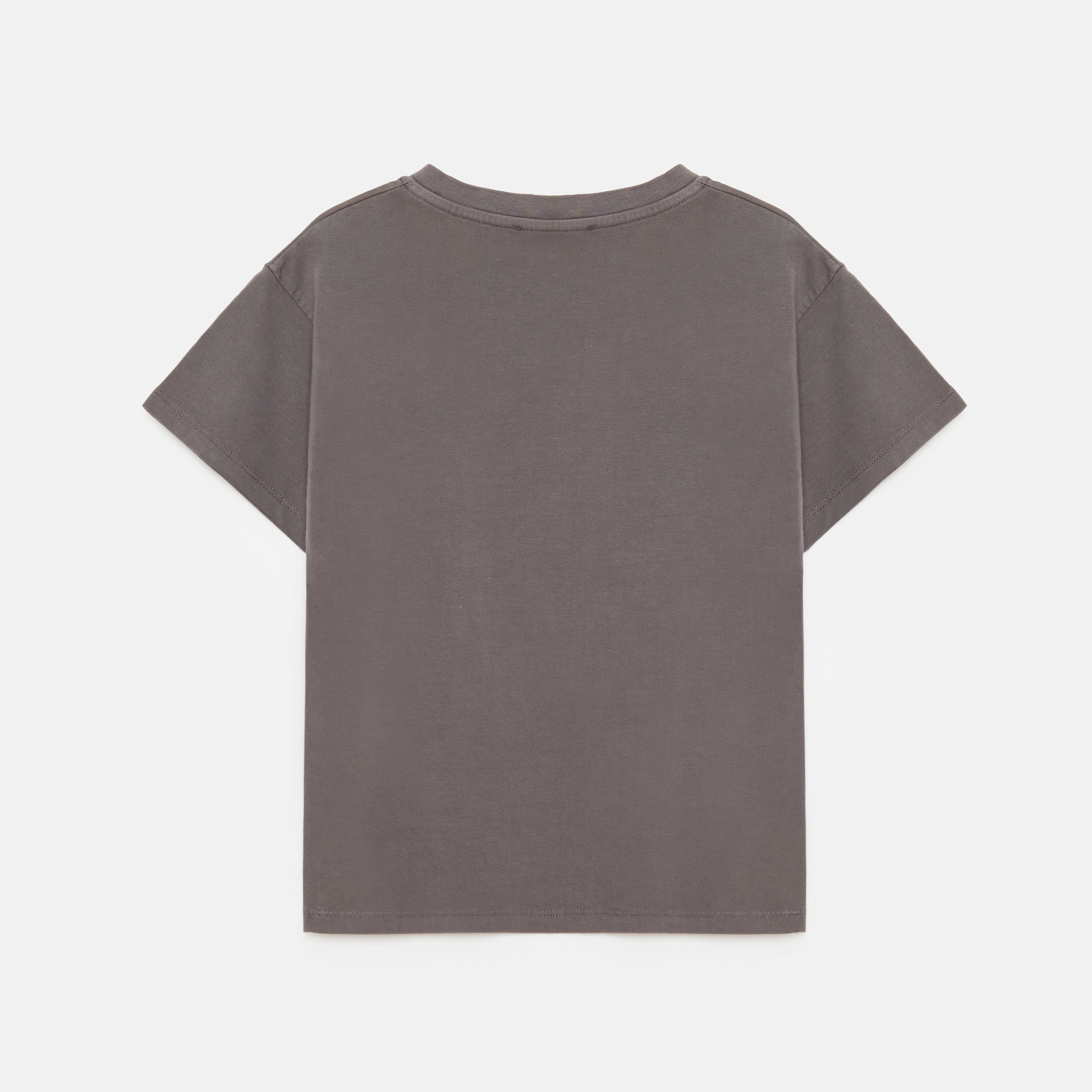 Boys & Girls Brown Cotton T-Shirt