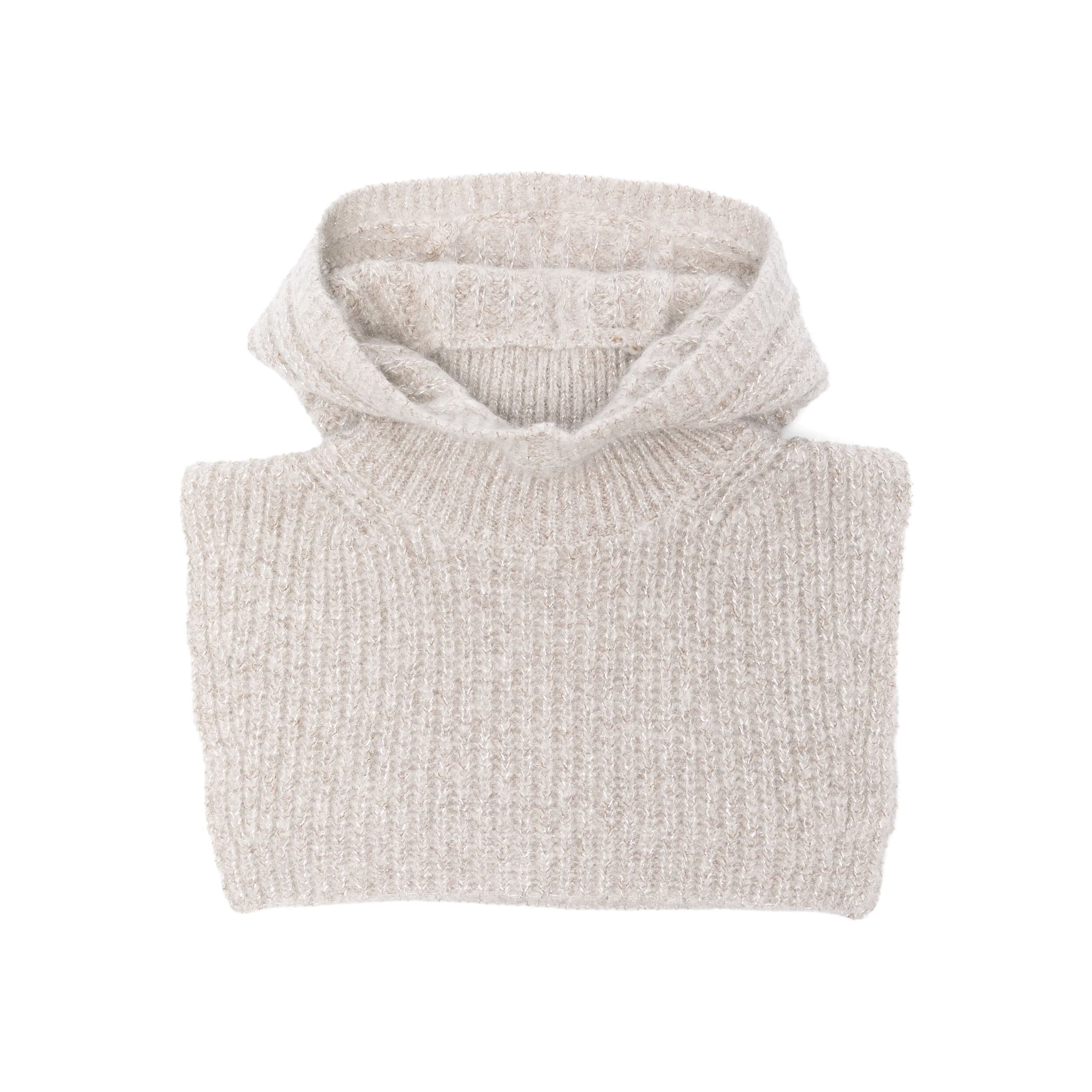 Girls Beige Wool Knit Hat