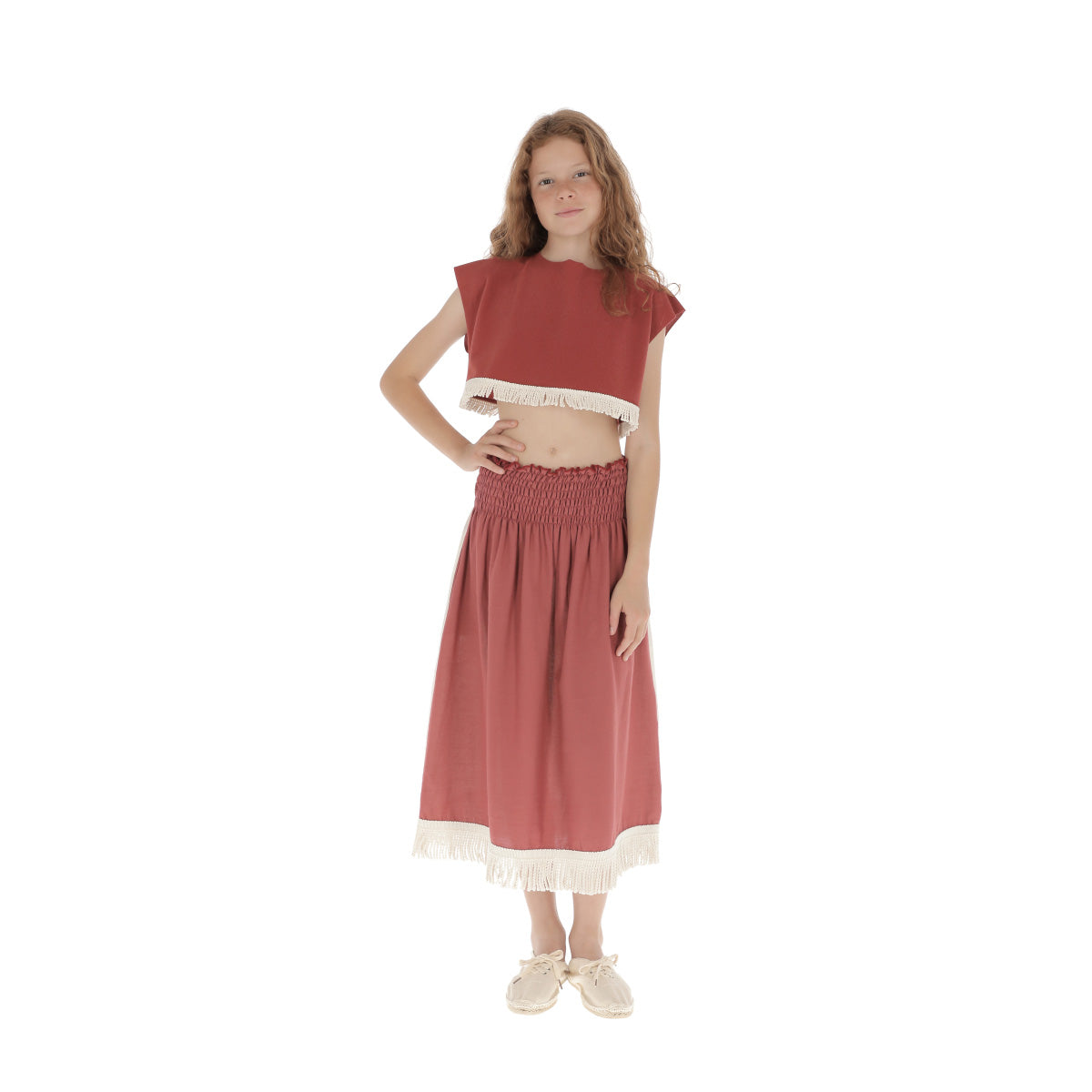 Girls Pink Crop Top