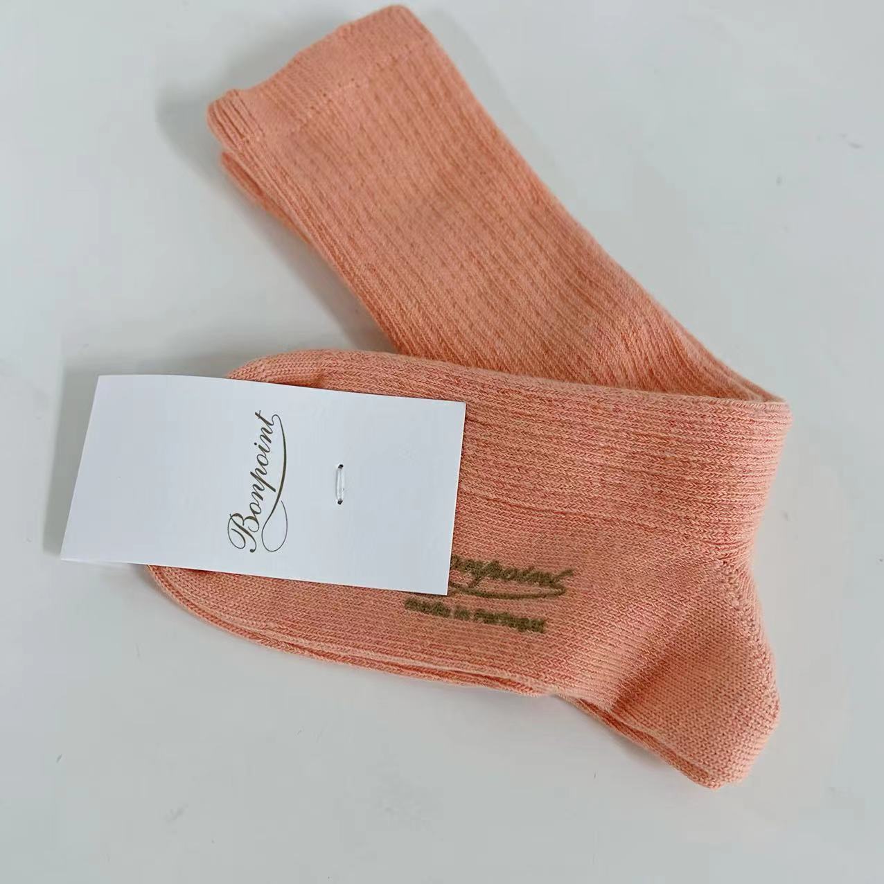 Girls Pink Cotton Socks