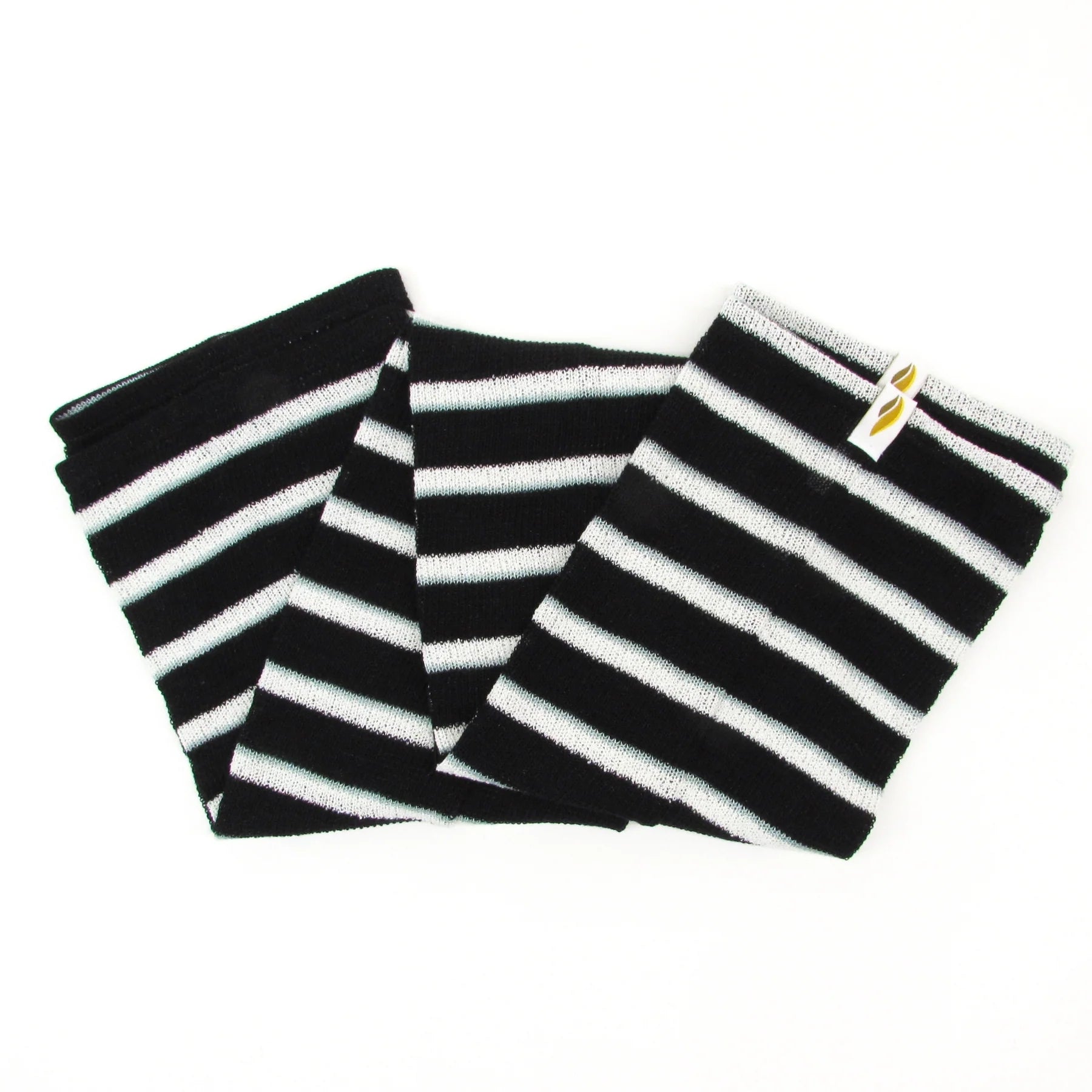 Adult Black Stripes Ballet Warm Up Socks