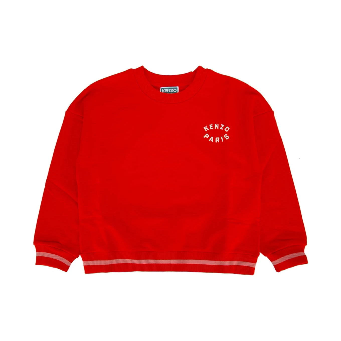 Girls Red Cotton Sweatshirt