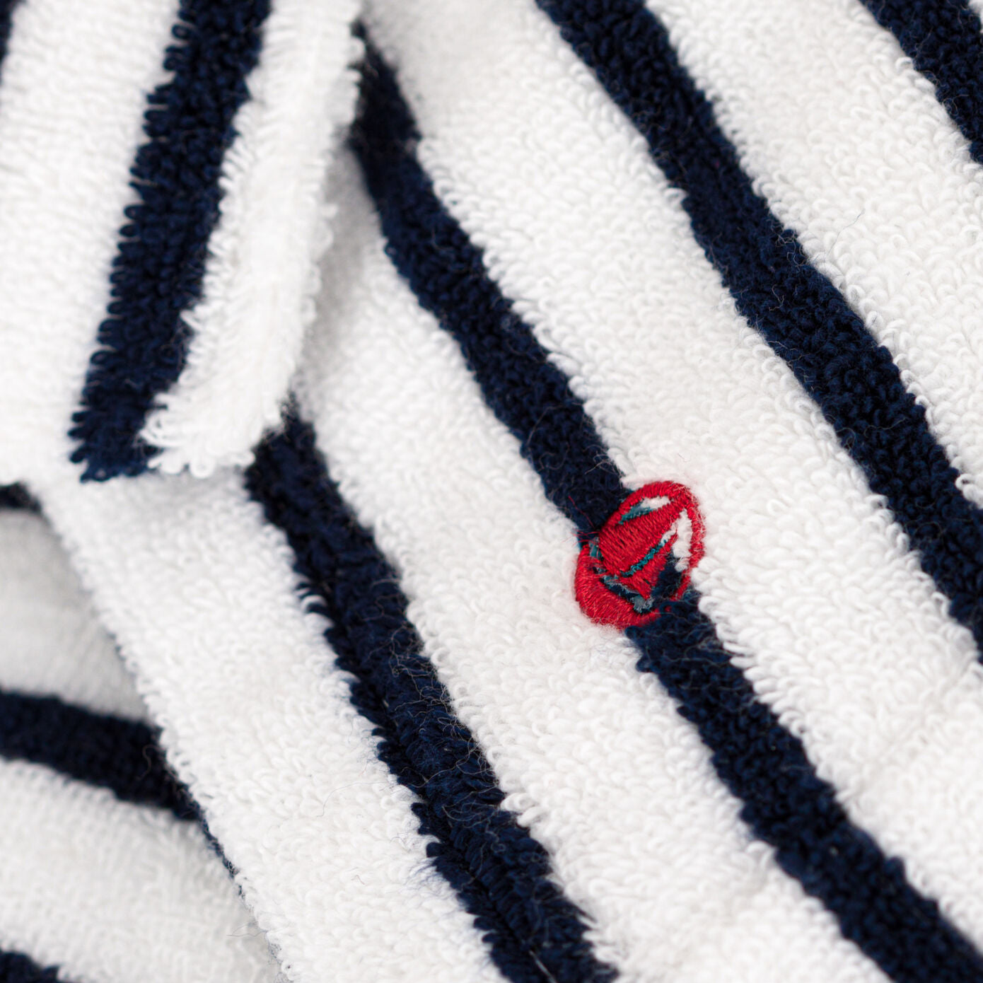 Boys & Girls Navy Stripes Cotton Bathrobe