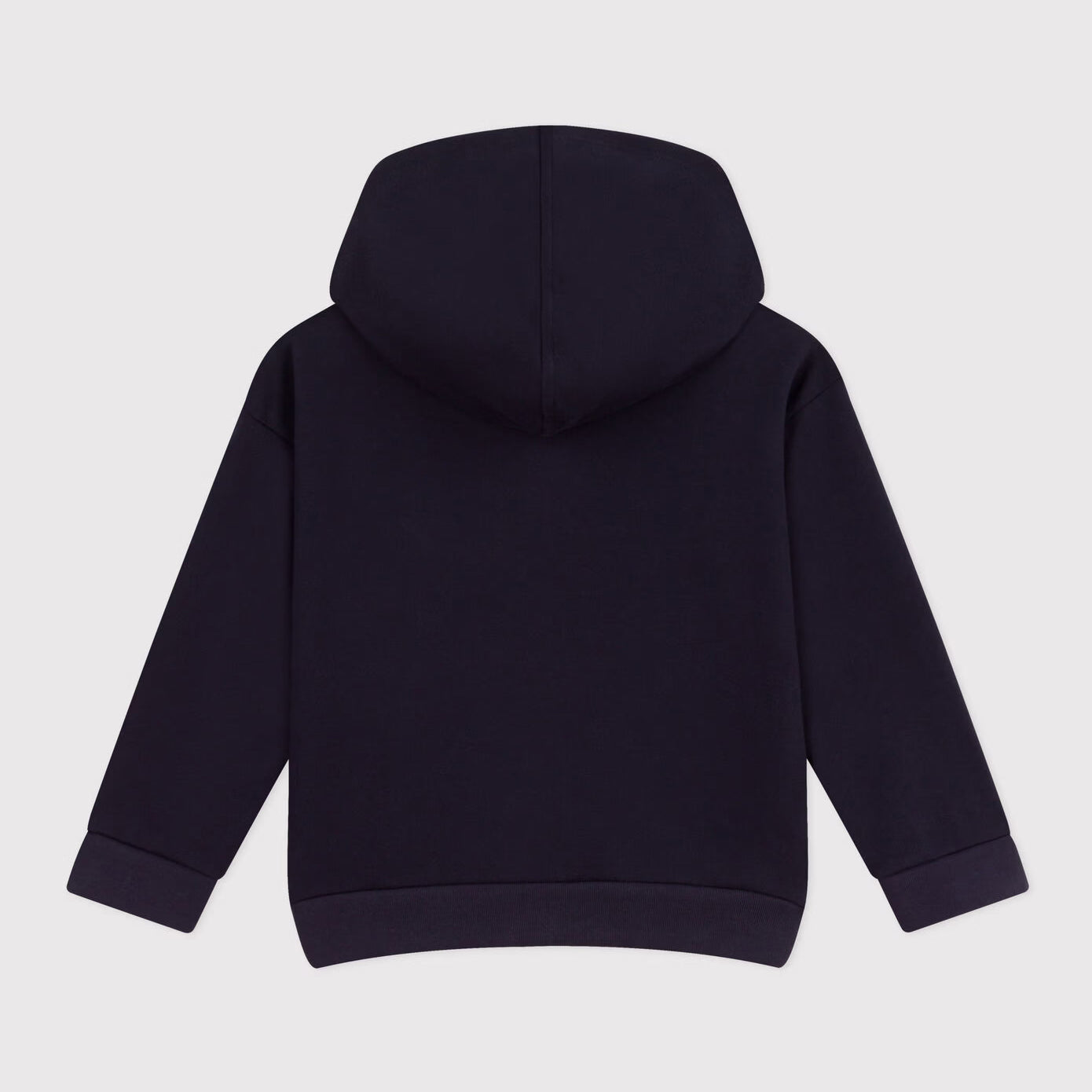 Boys Navy Cotton Zip-Up Top