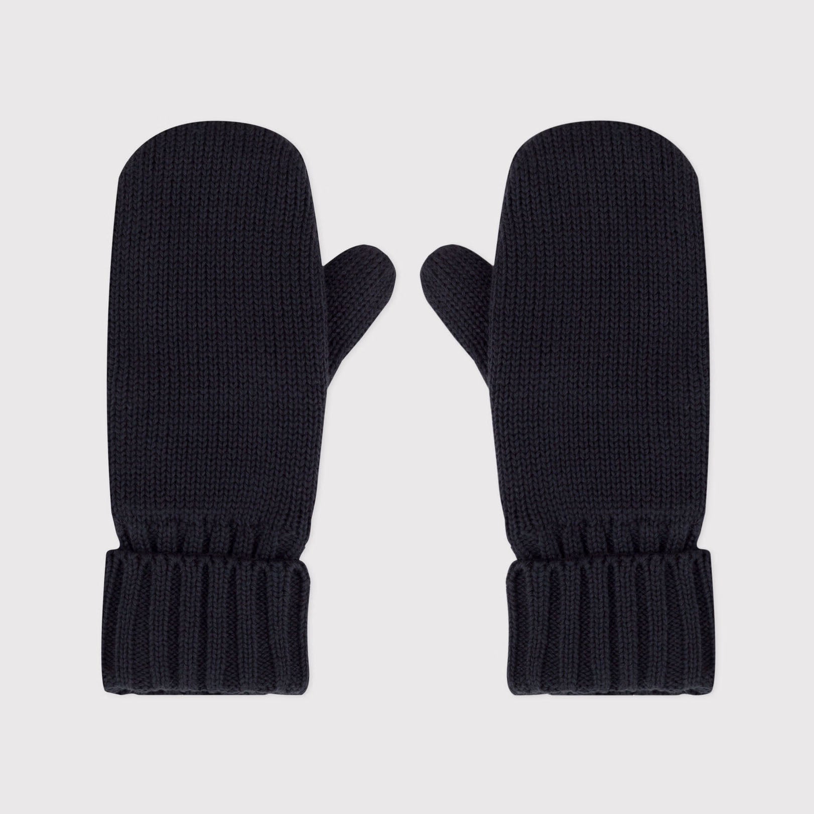 Boys & Girls Dark Blue Cotton Mittens