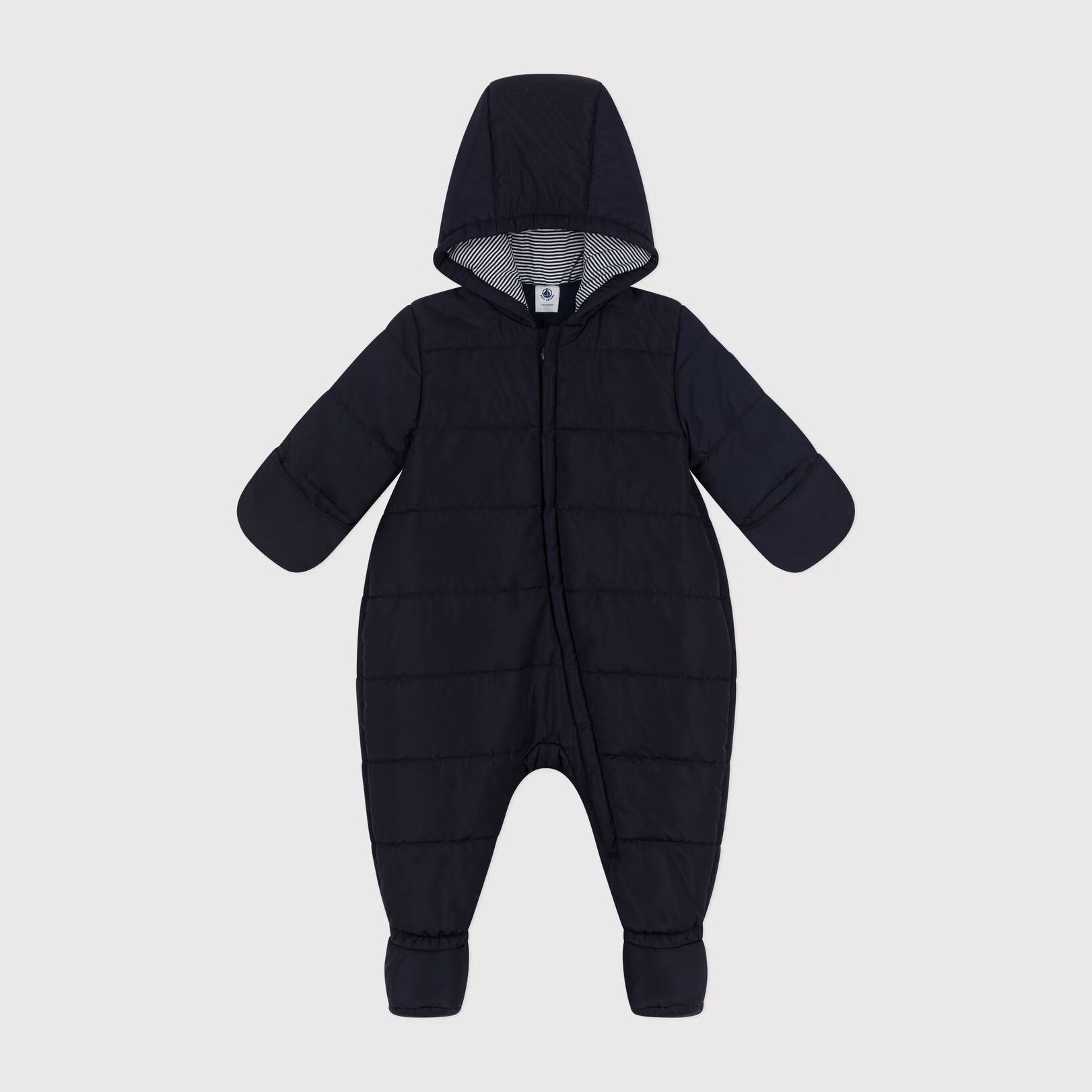 Baby Boys & Girls Dark Blue Padded Babysuit