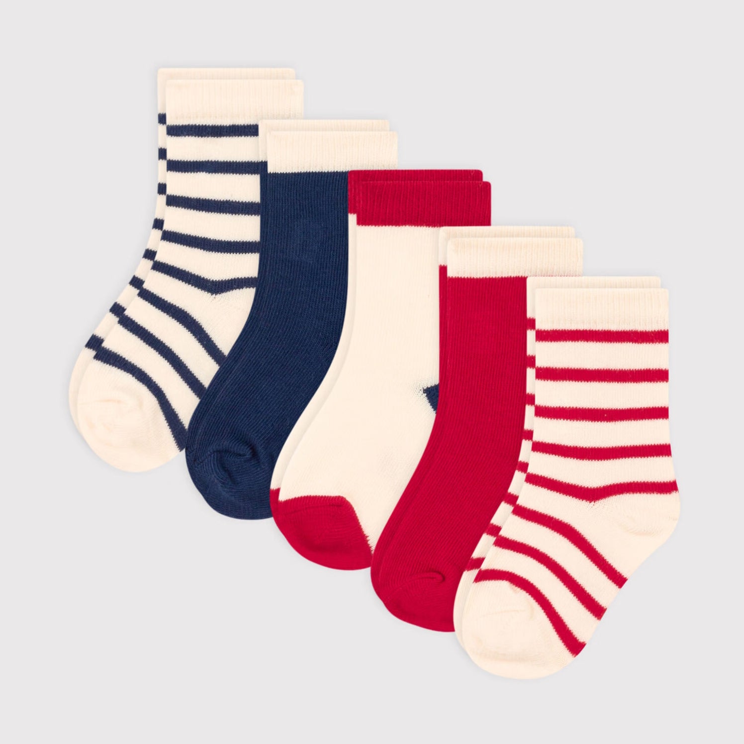 Baby Boys & Girls Multicolor Cotton Socks Set(5 Pack)