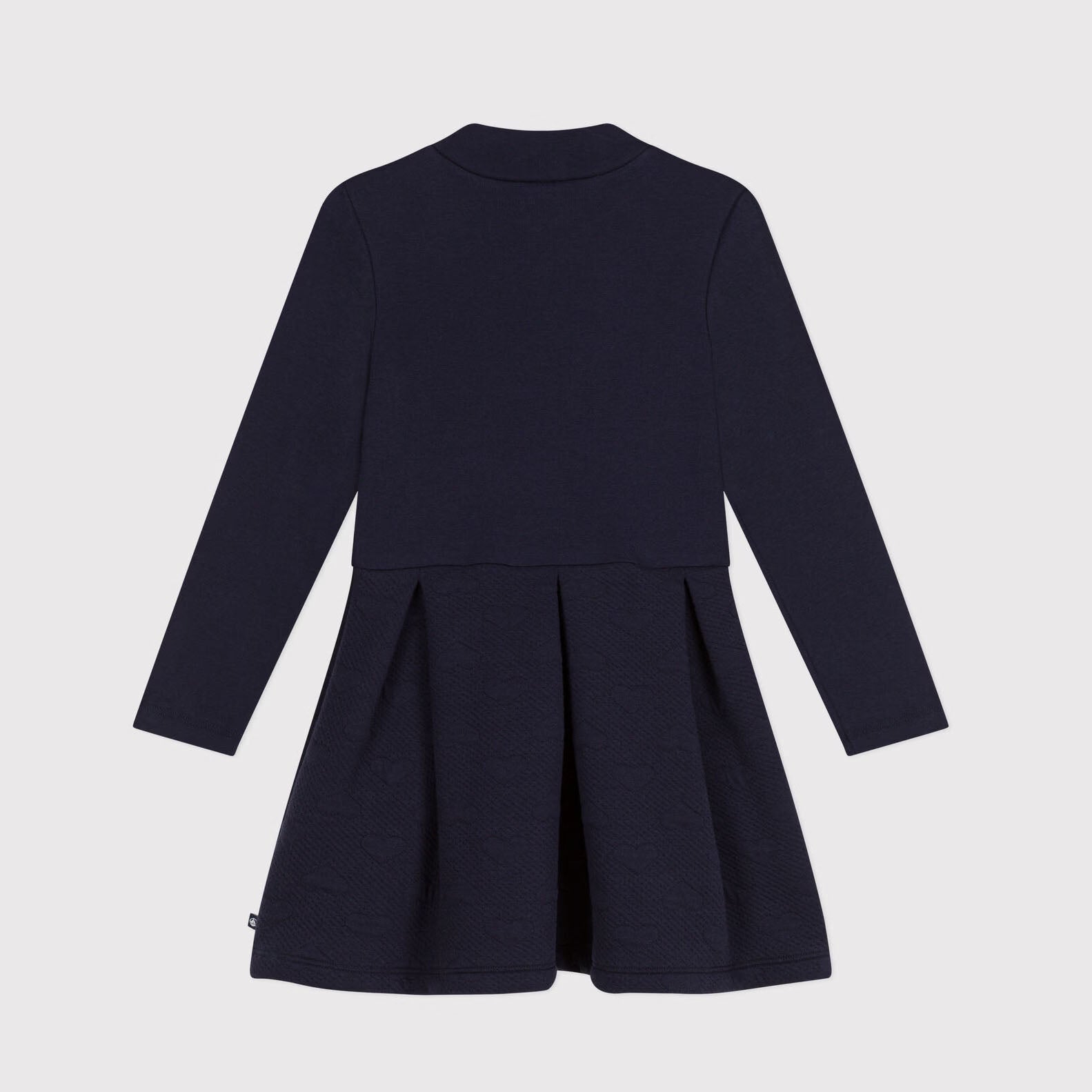 Girls Dark Blue Cotton Dress