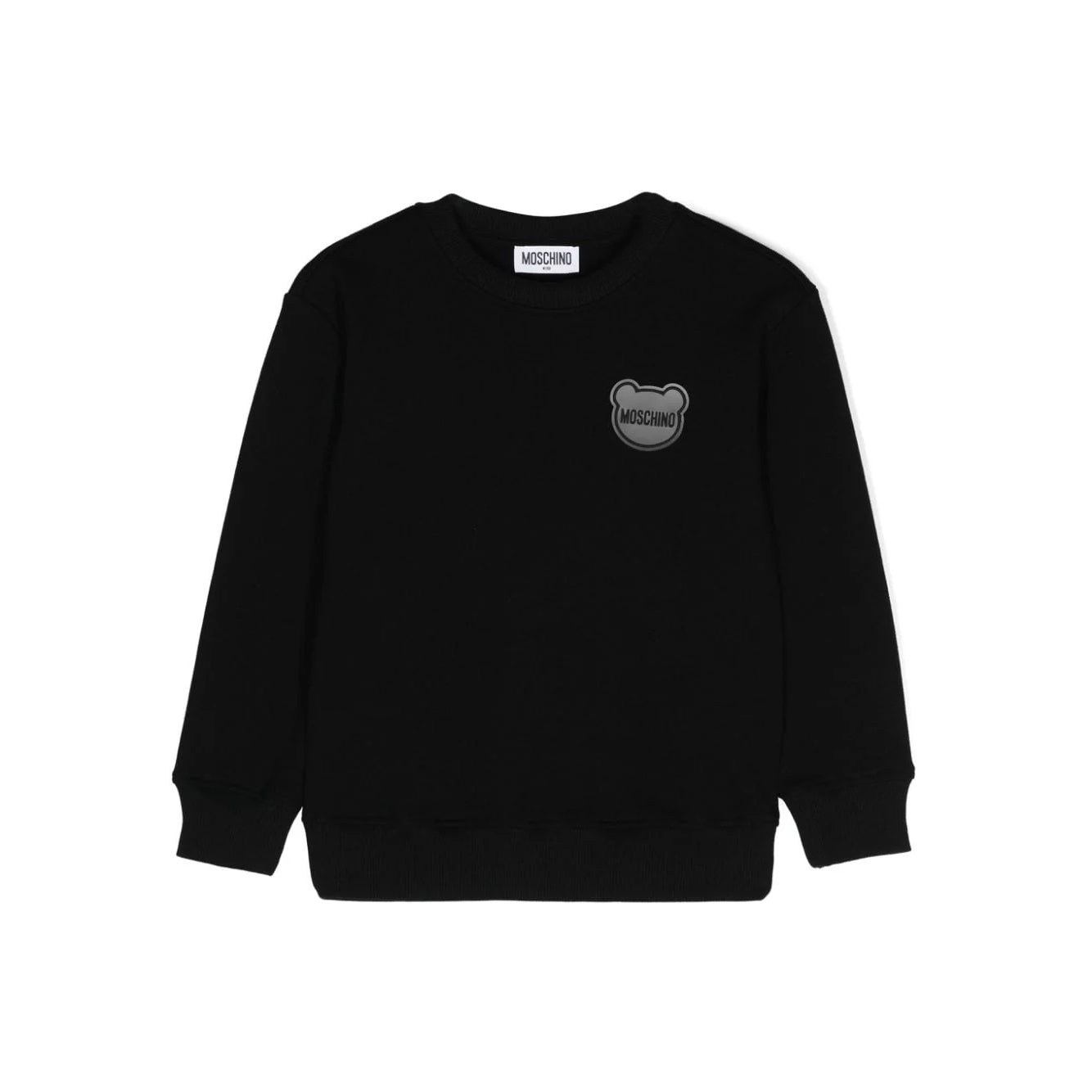 Boys & Girls Black Cotton Sweatshirt