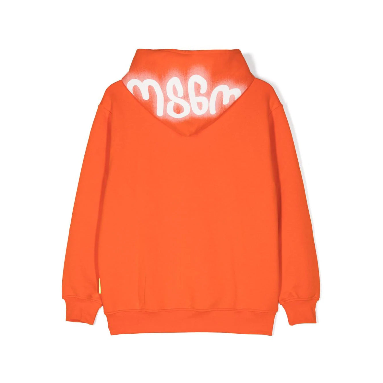 Boys Orange Hooded Cotton Sweatshirt