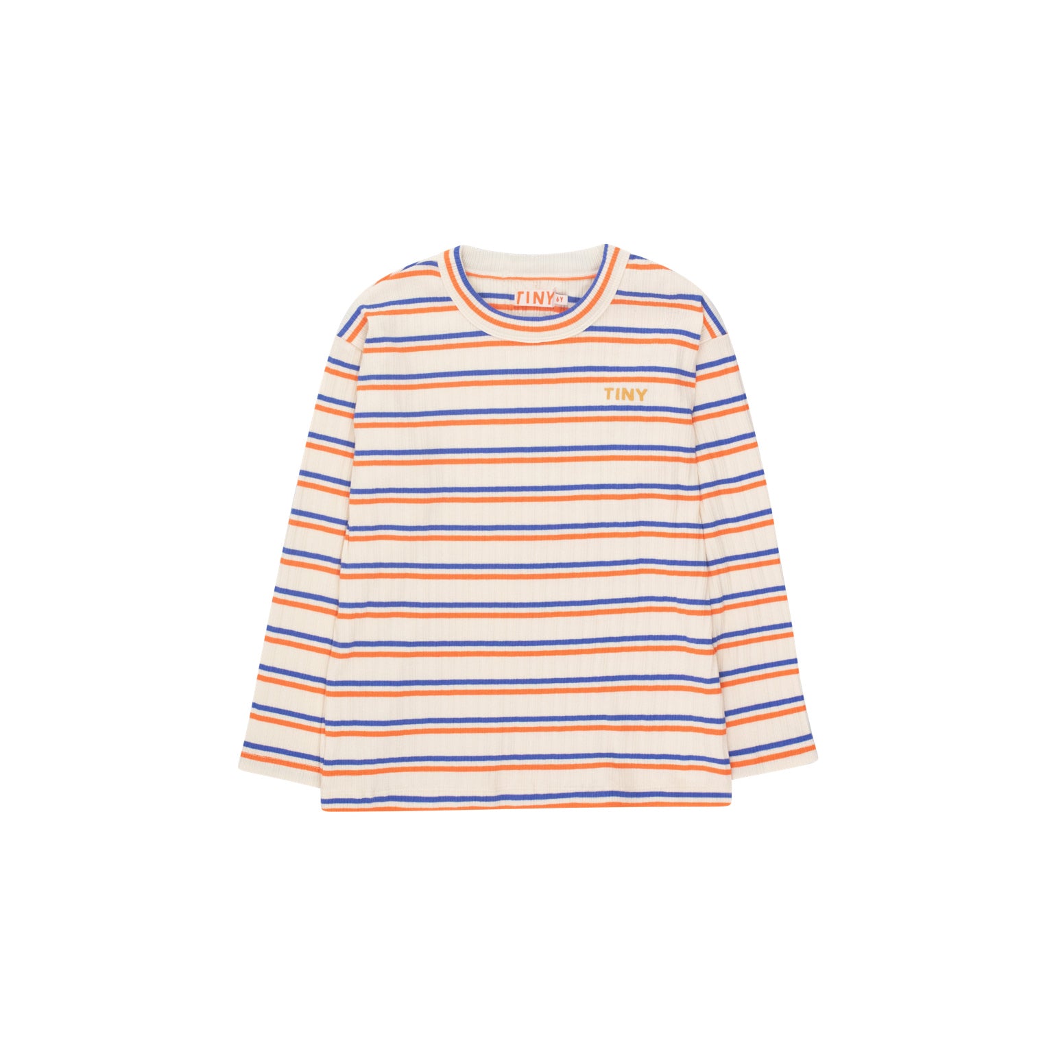 Boys & Girls Cream Stripes Cotton T-Shirt