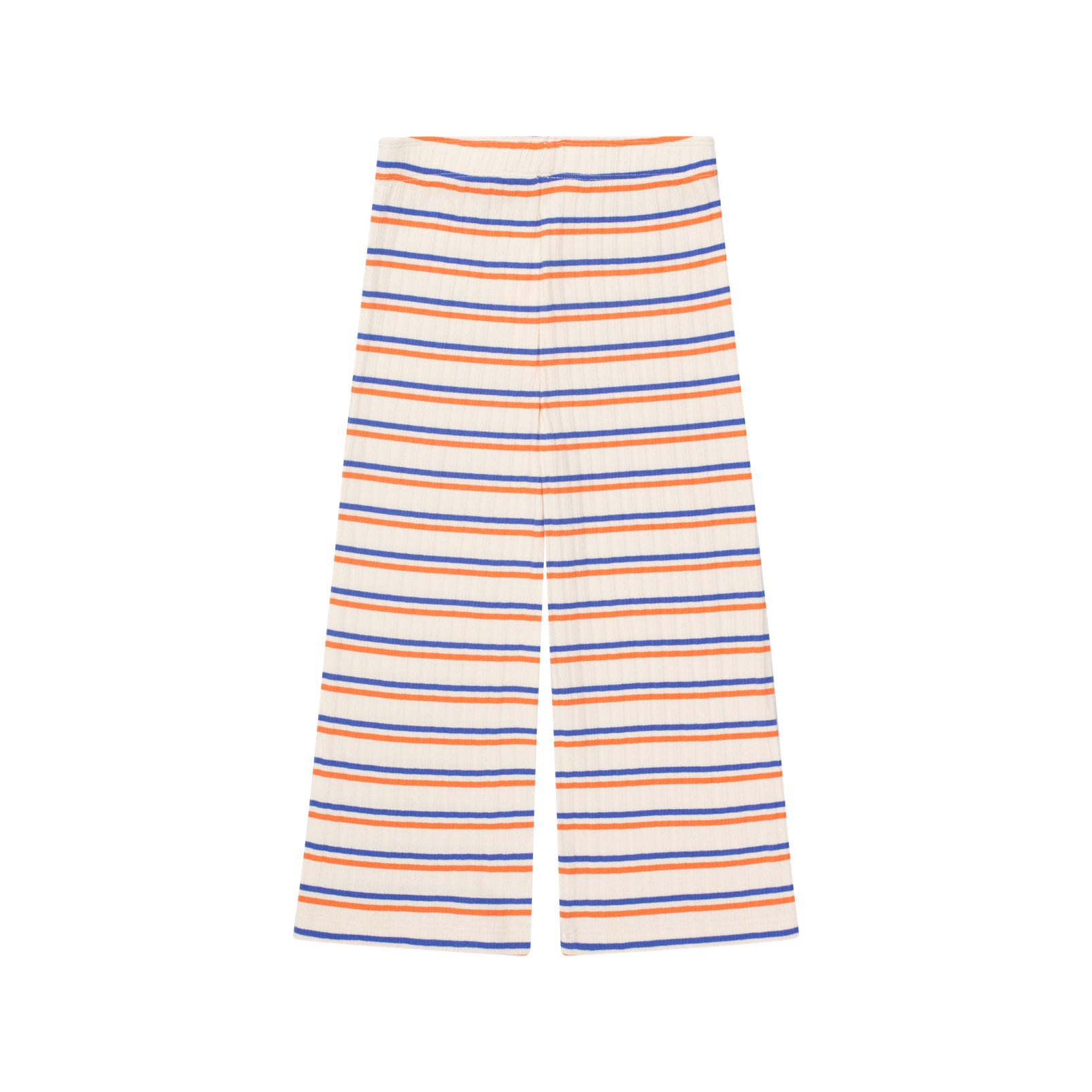 Boys & Girls Cream Stripes Cotton Trousers