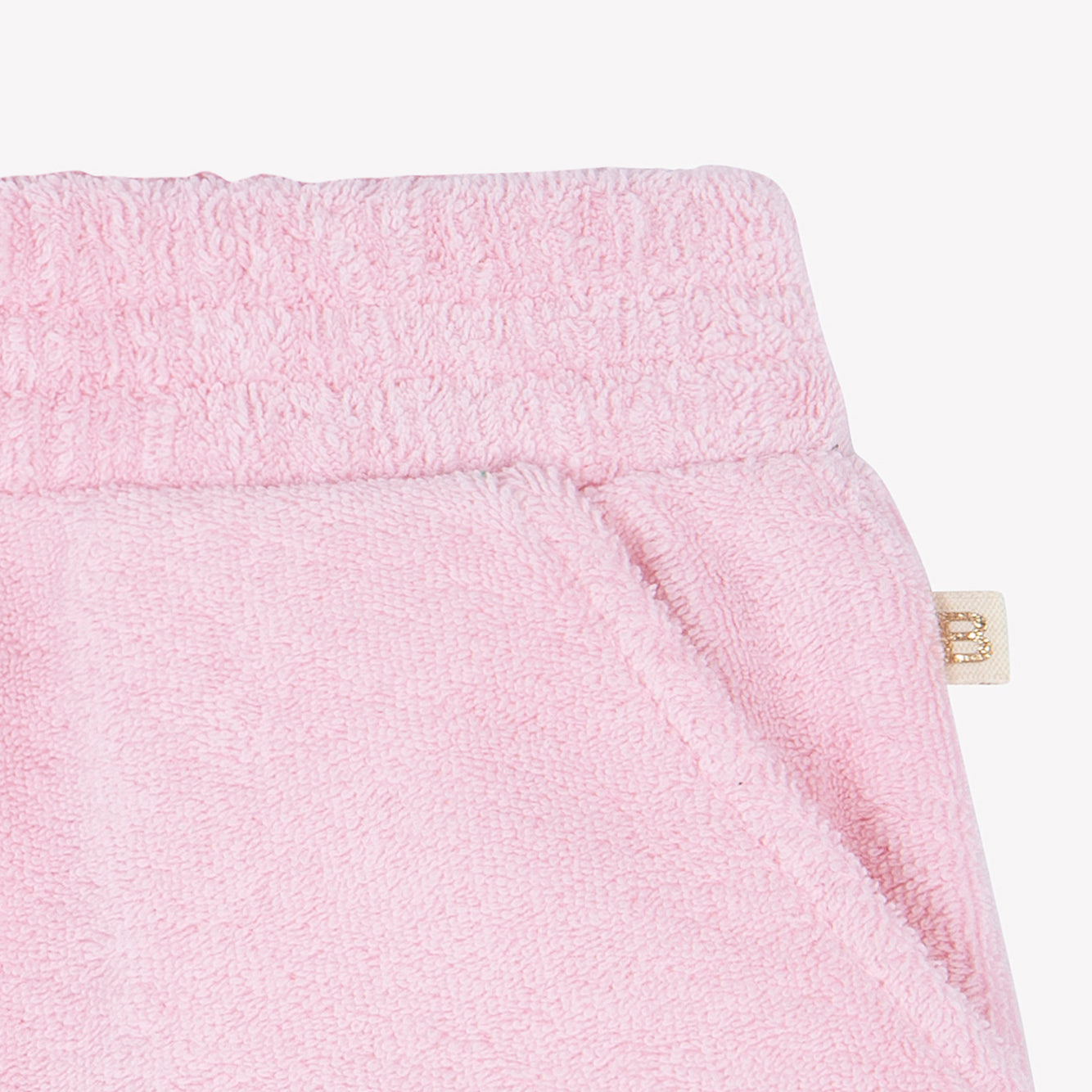 Baby Girls Light Pink Cotton Shorts