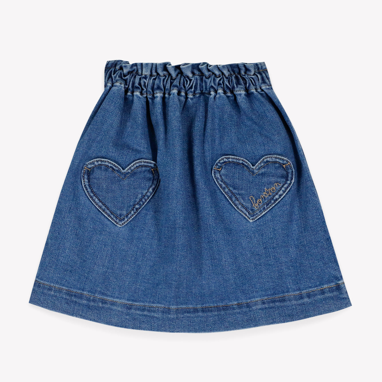 Girls Denim Blue Skirt