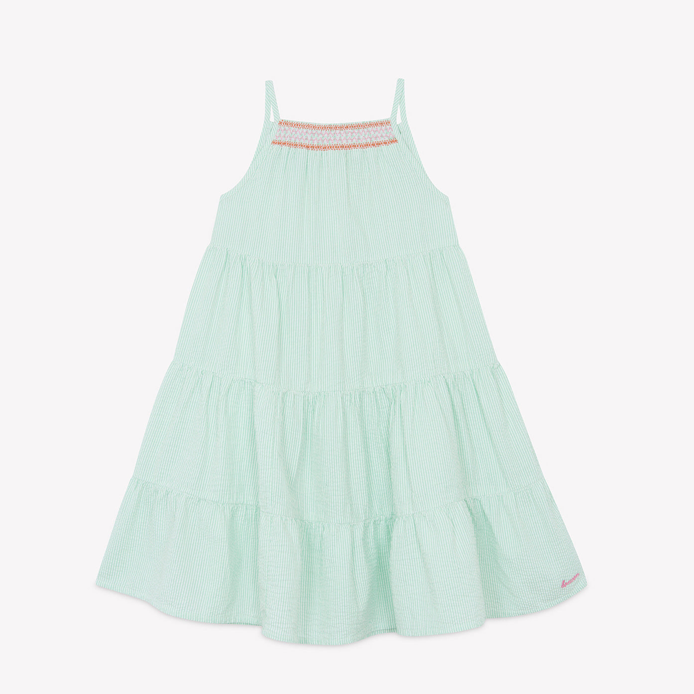 Girls Mint Cotton Dress