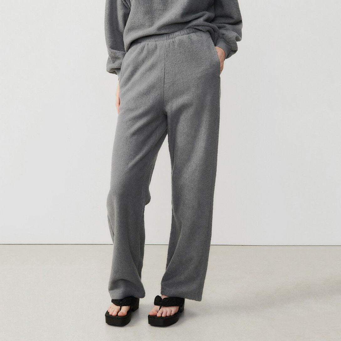 Women Dark Grey Cotton Trousers