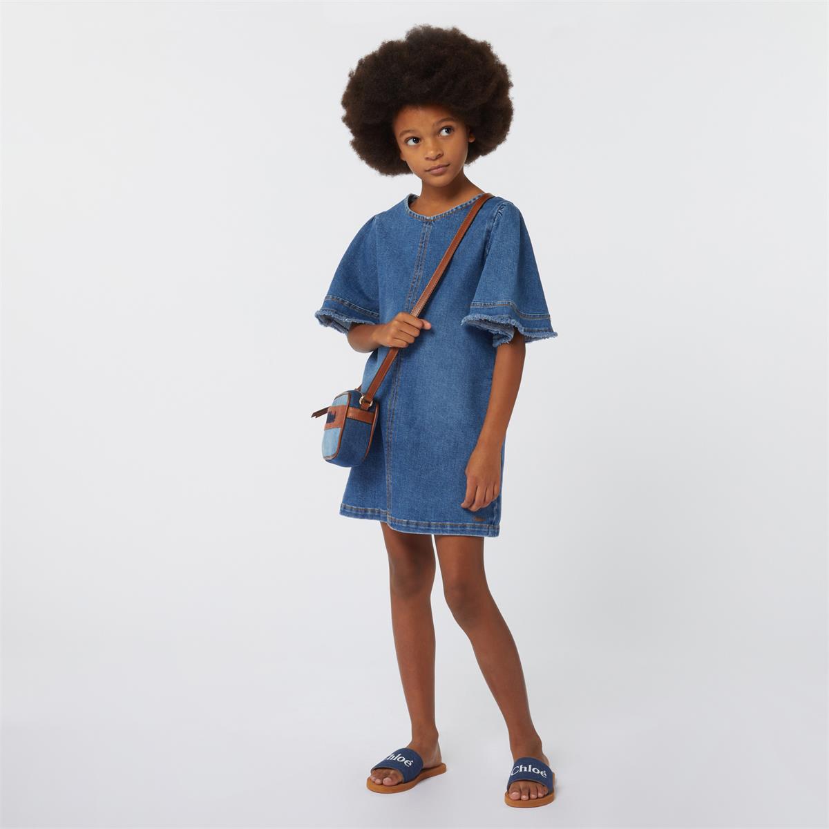 Girls Blue Denim Dress