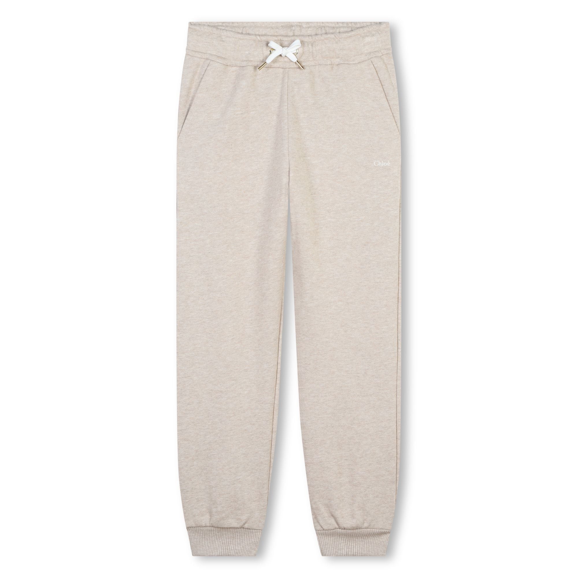 Girls Beige Cotton Trousers