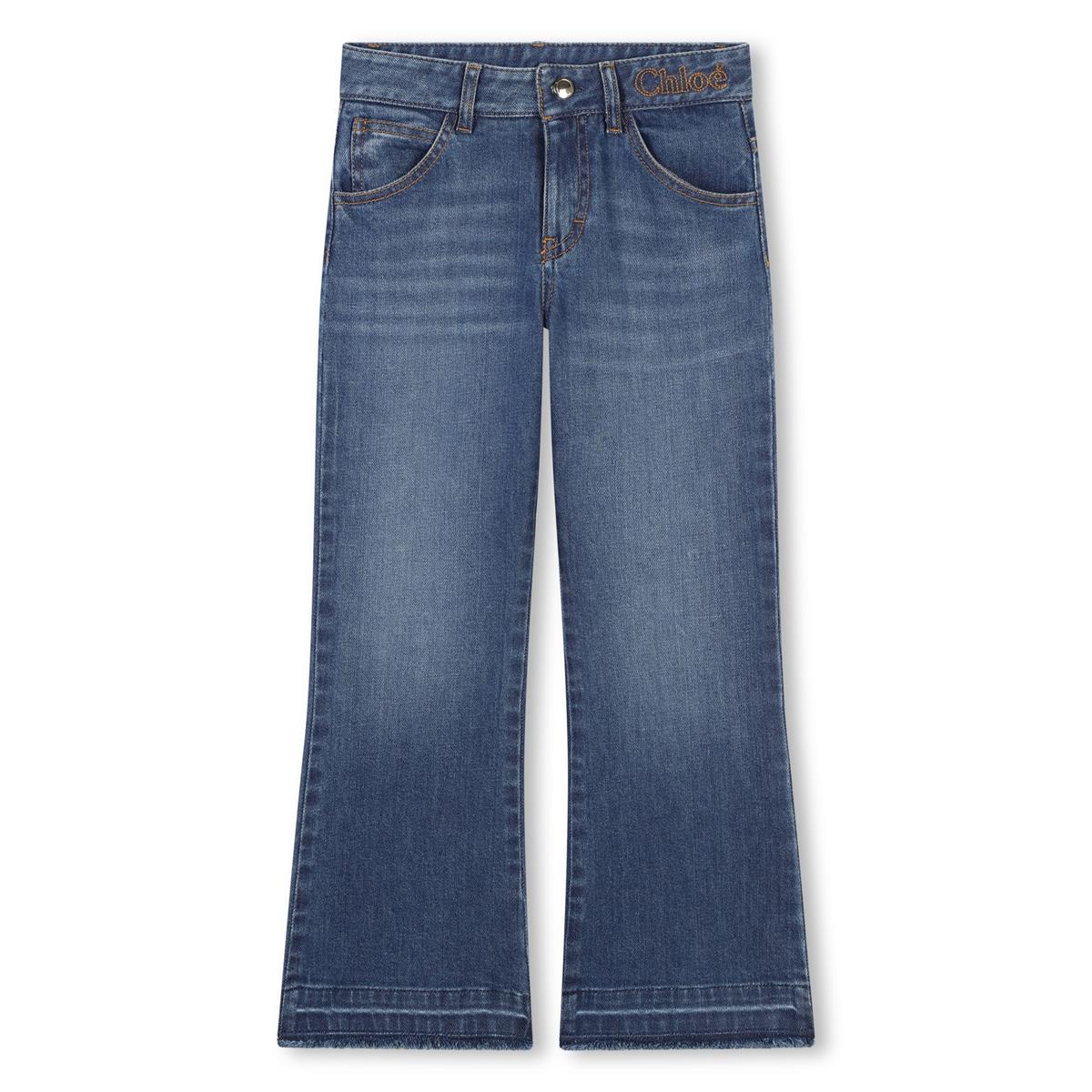 Girls Blue Denim Trousers