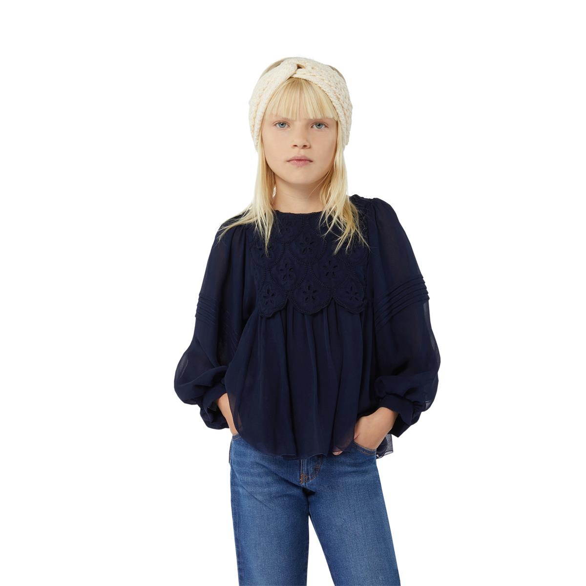 Girls Blue Denim Trousers