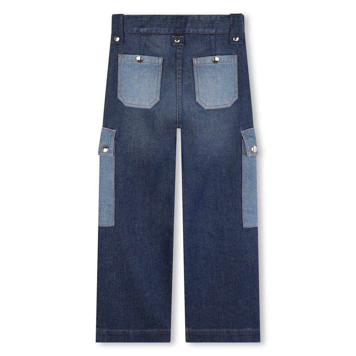 Girls Blue Denim Trousers