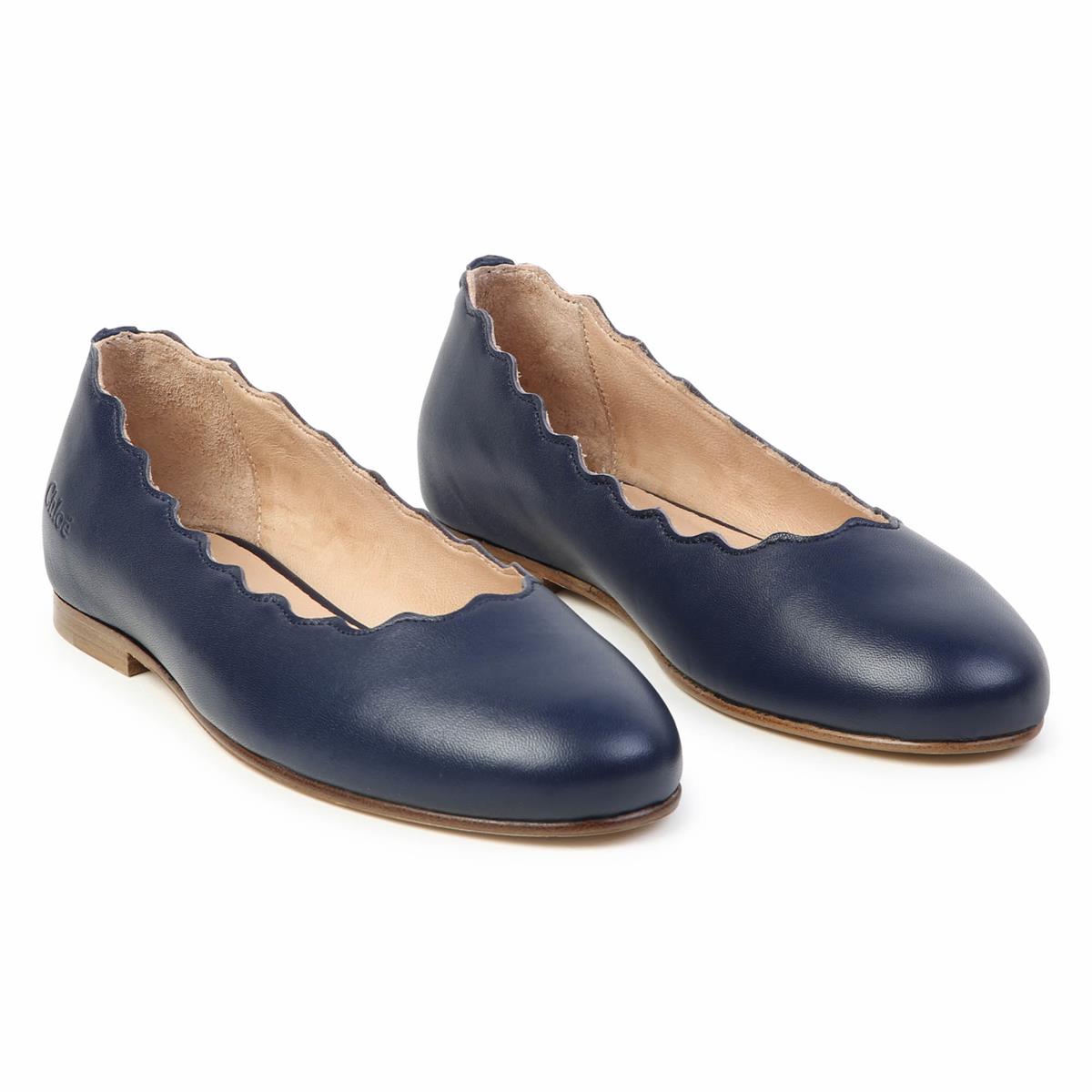 Girls Blue Flat Shoe