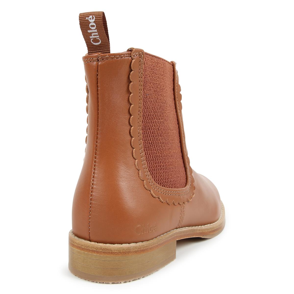 Girls Light Brown Short Boots