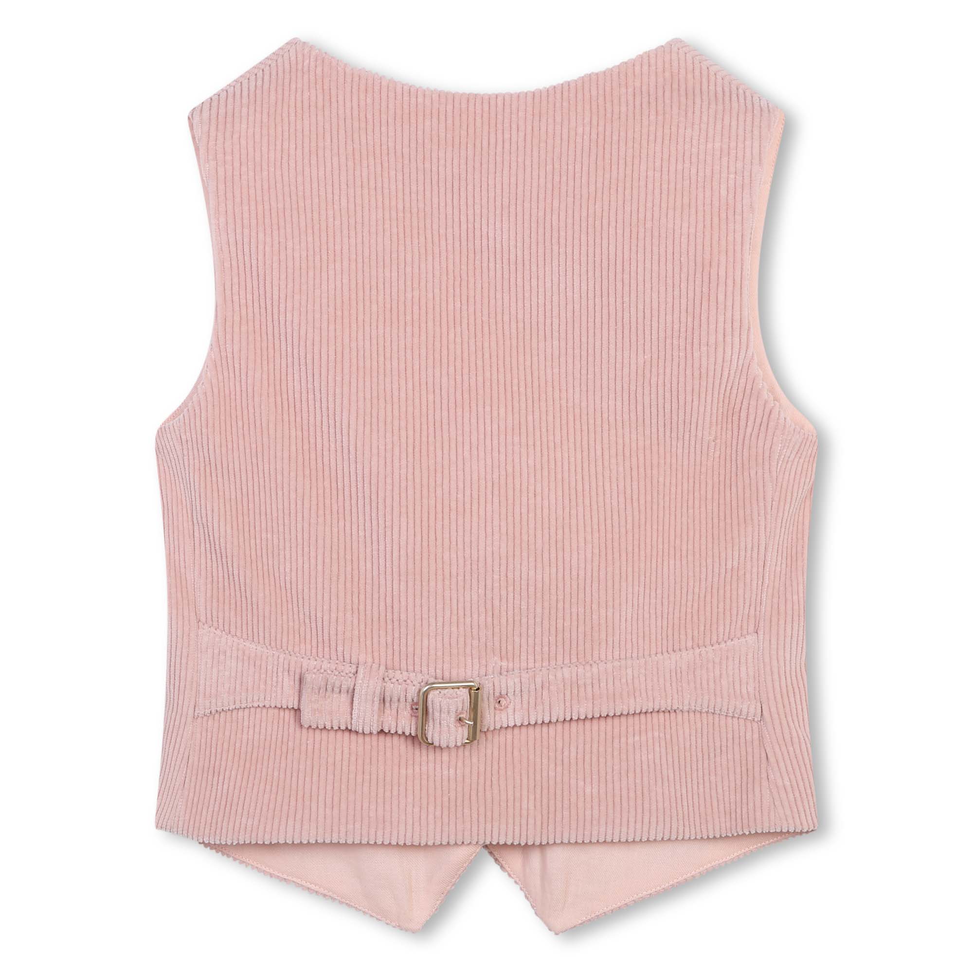 Girls Pink Corduroy Gilet