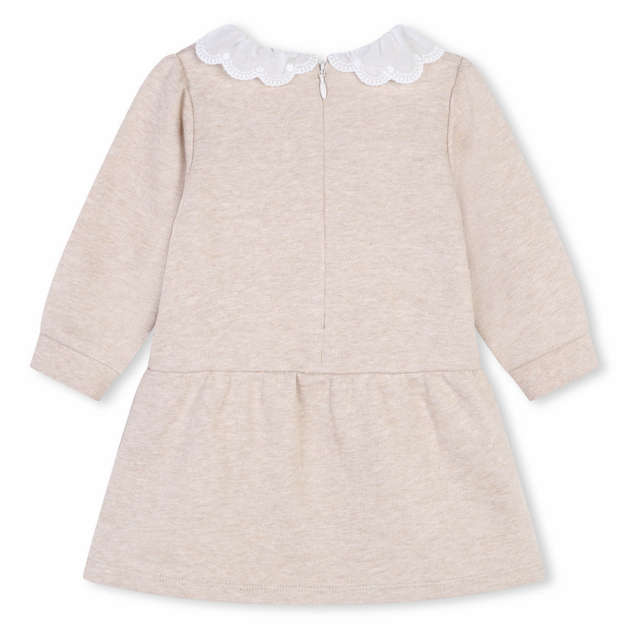 Baby Girls Beige Cotton Dress