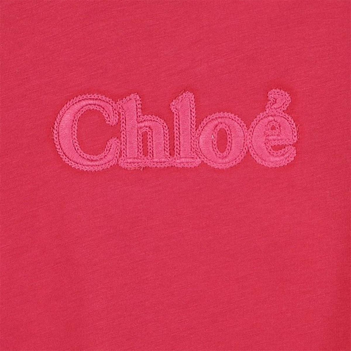 Baby Girls Fuchsia Cotton T-Shirt