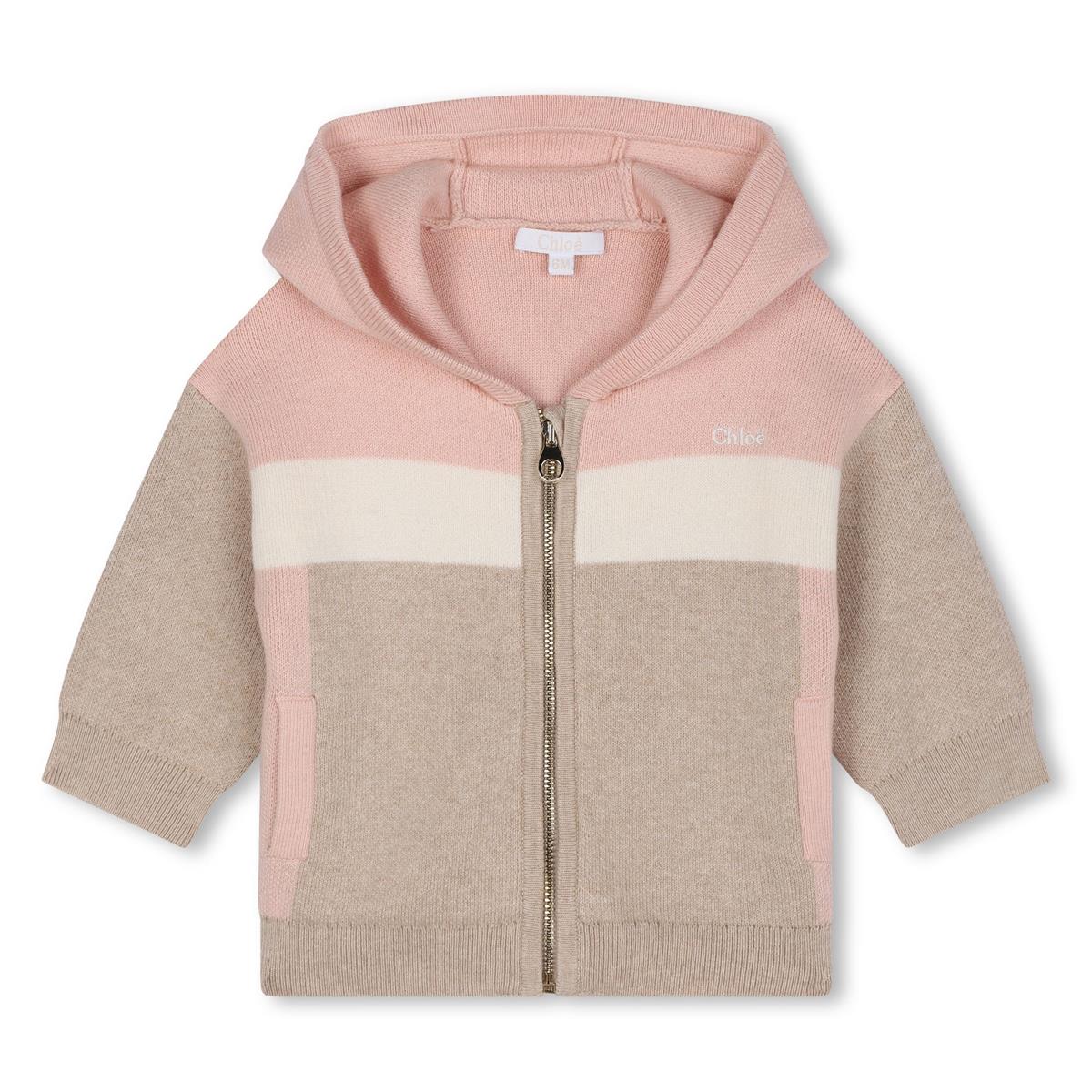 Baby Girls Beige Cotton Set