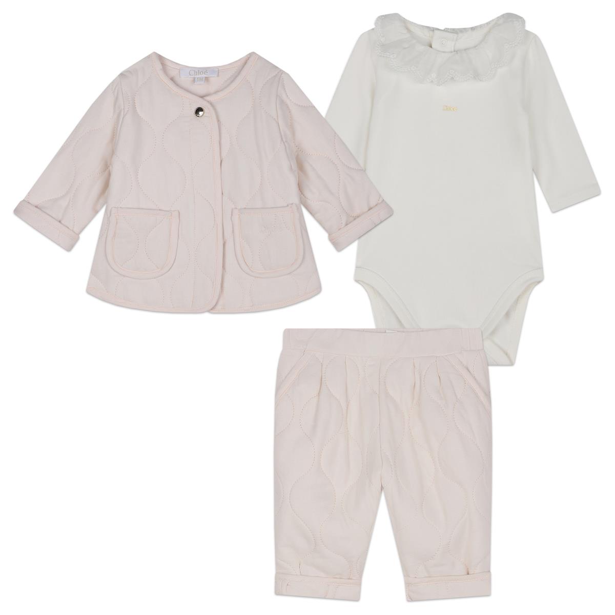 Baby Girls Rose Cotton Set