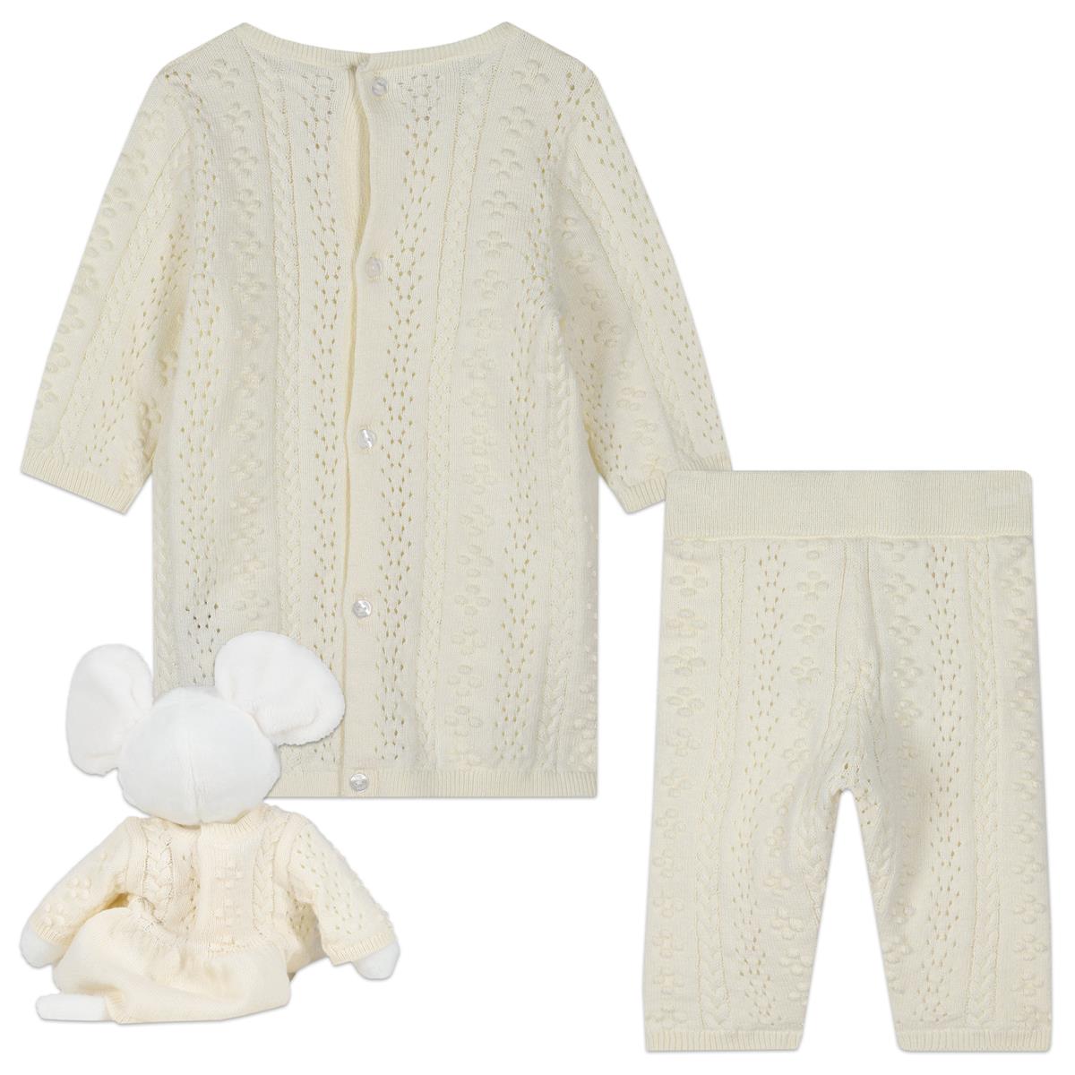 Baby Girls Beige Cotton Set