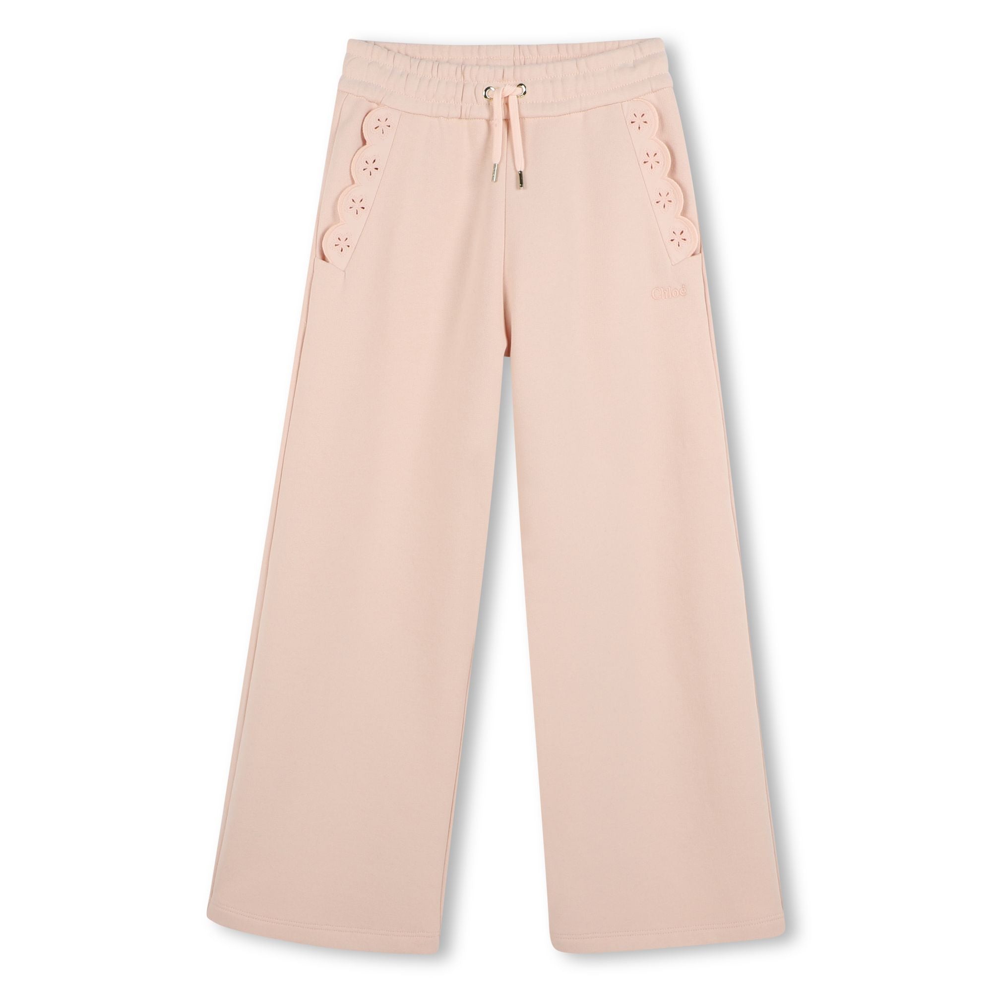 Girls Pink Cotton Trousers